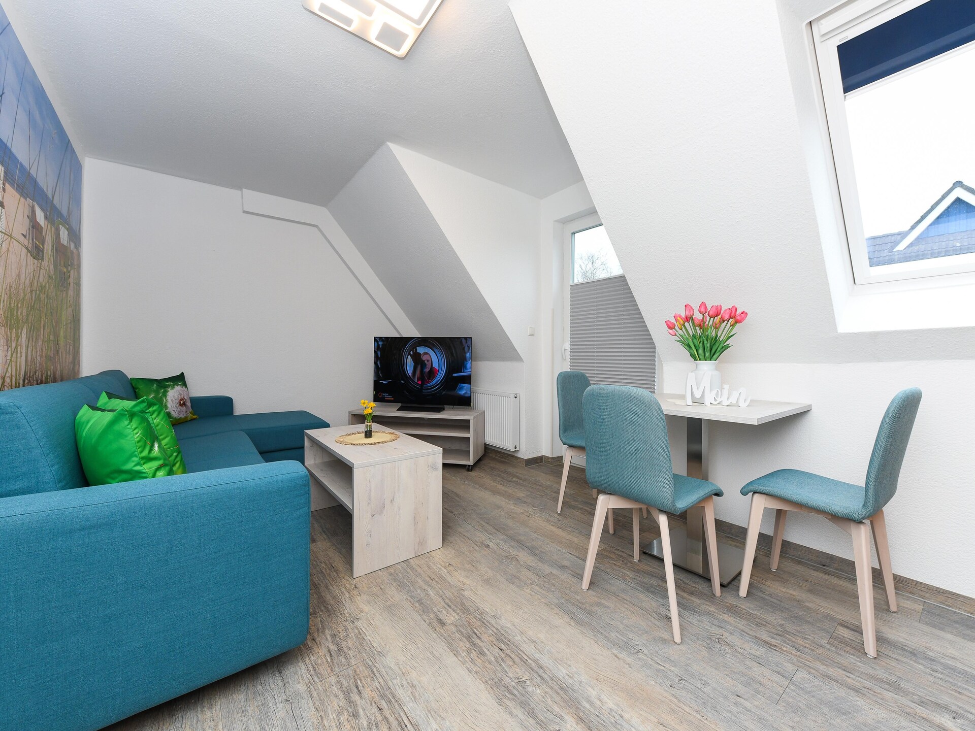 Op 850 m van zee: Knus appartement Haus Strandkorb 7 in Bensersiel - foto 5