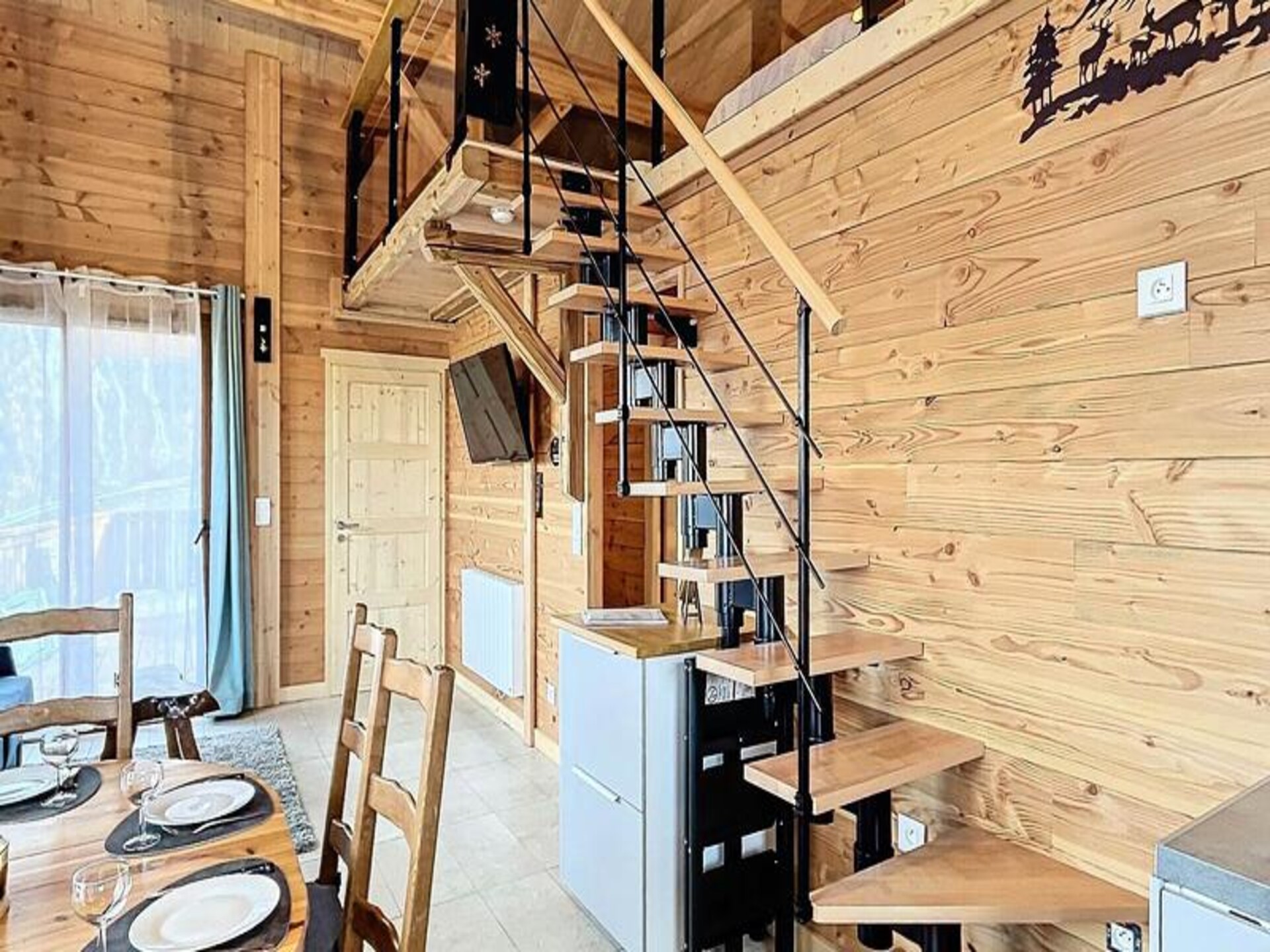 P'tit Chalet: Modern bergappartement aan piste in Le Corbier, 6 pers., huisdieren welkom - foto 7