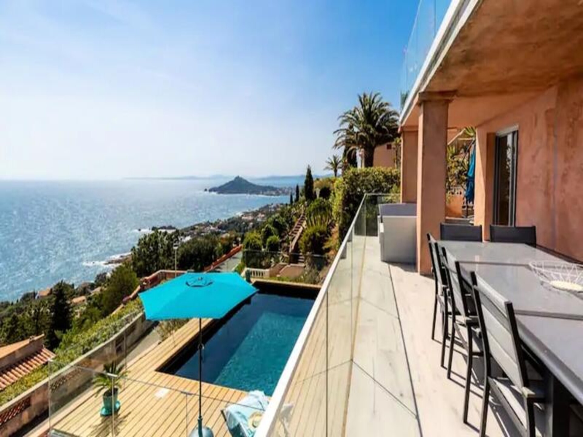 Moderne villa in Anthéor met privézwembad en panoramisch zeezicht voor 8 personen - foto 3
