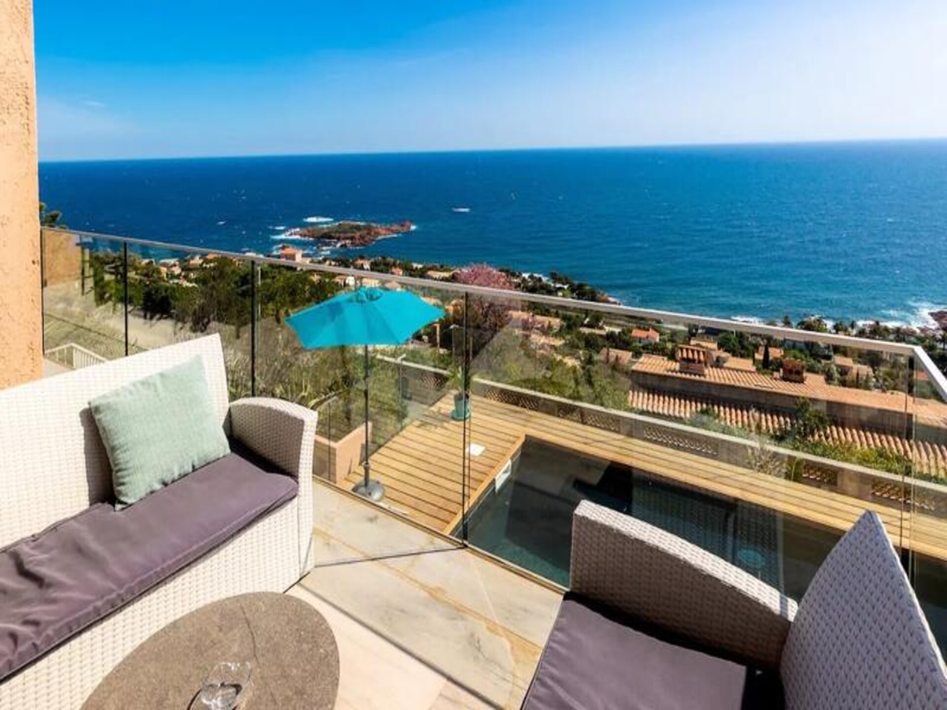 Moderne villa in Anthéor met privézwembad en panoramisch zeezicht voor 8 personen - foto 8