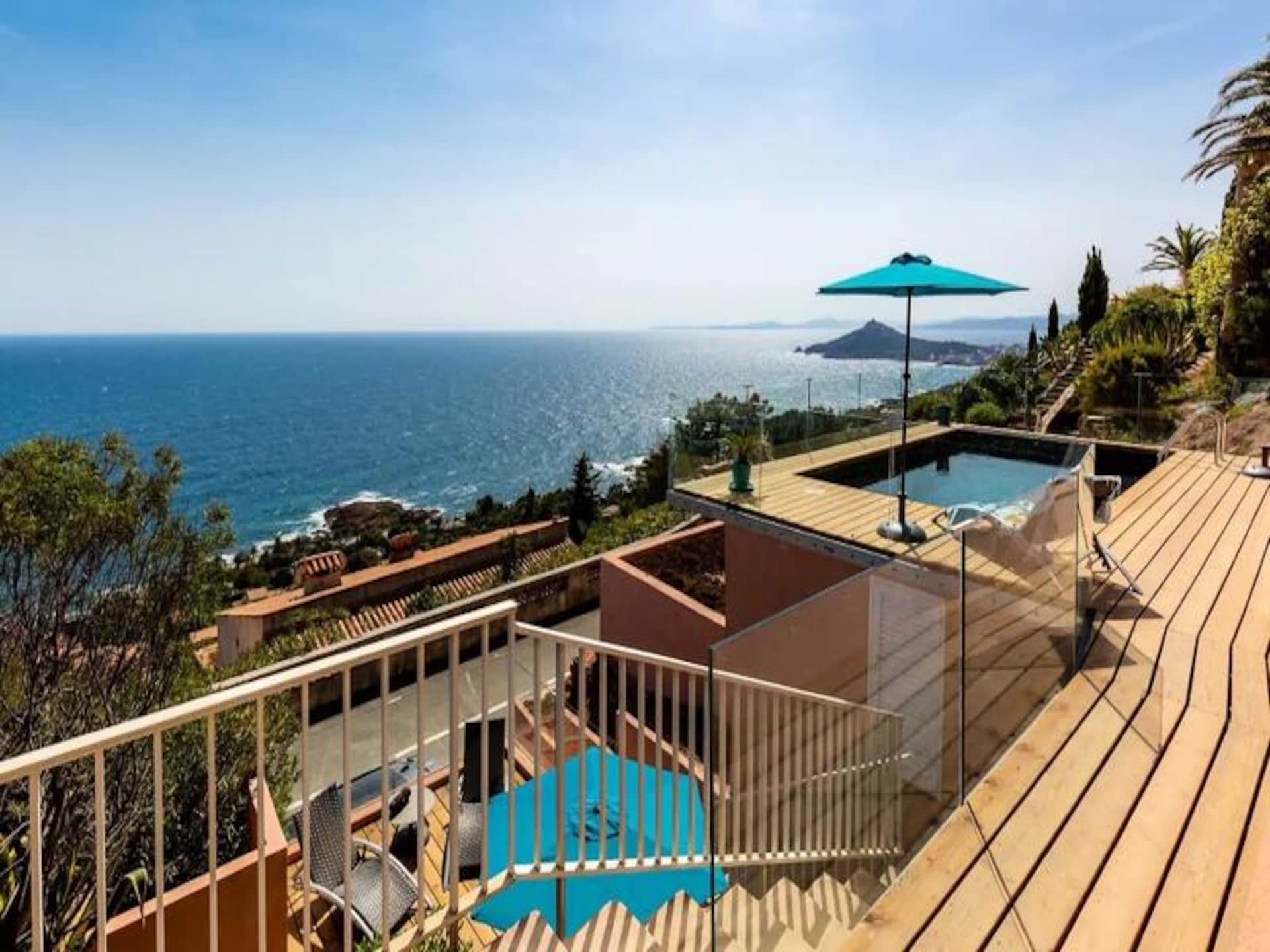 Moderne villa in Anthéor met privézwembad en panoramisch zeezicht voor 8 personen - foto 21