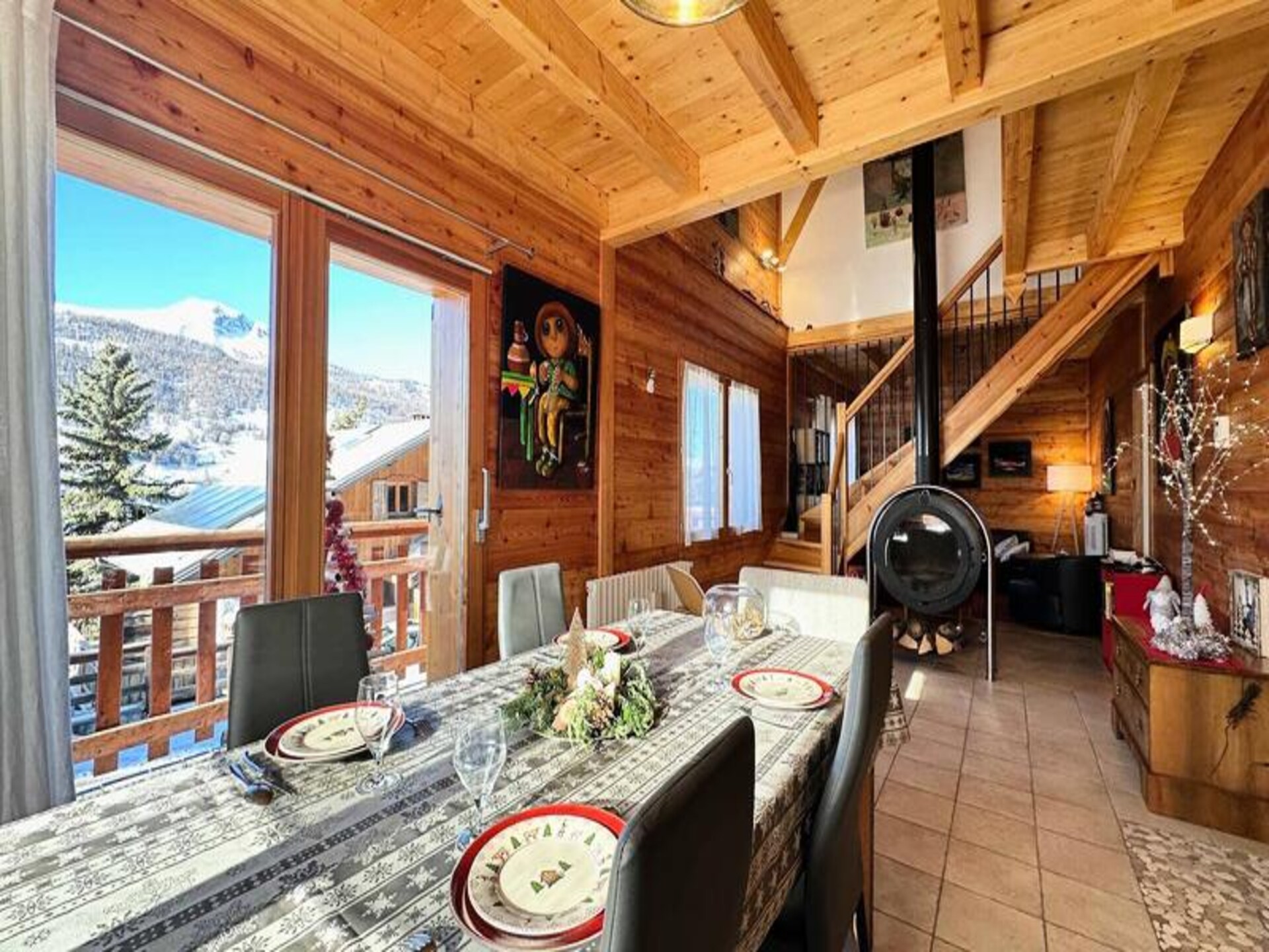 Ruim chalet voor 8 personen in Vars met sauna en zicht op de pistes - foto 17