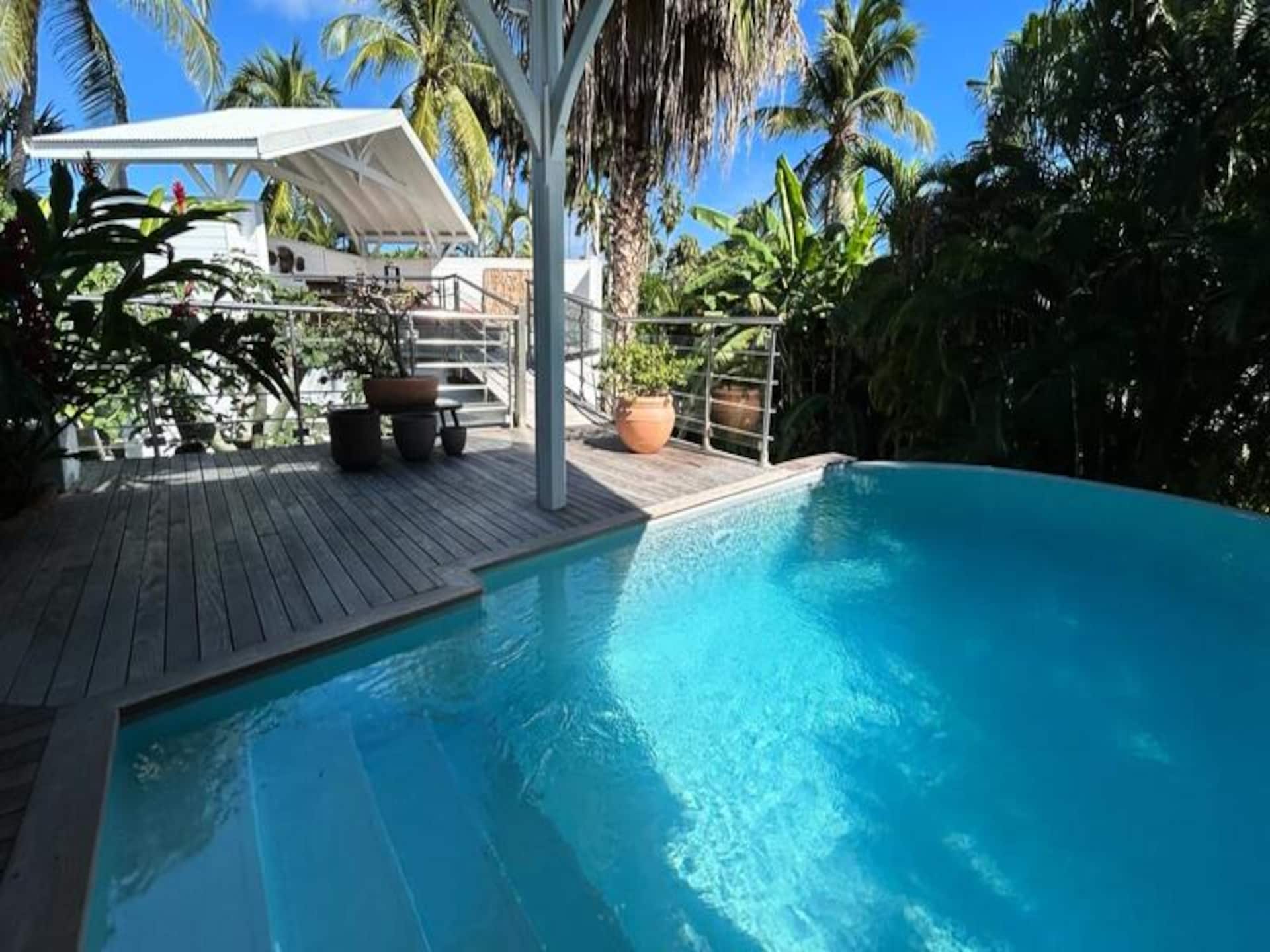 Villa Ayana: Ruim appartement met privézwembad bij Saint-François - foto 10