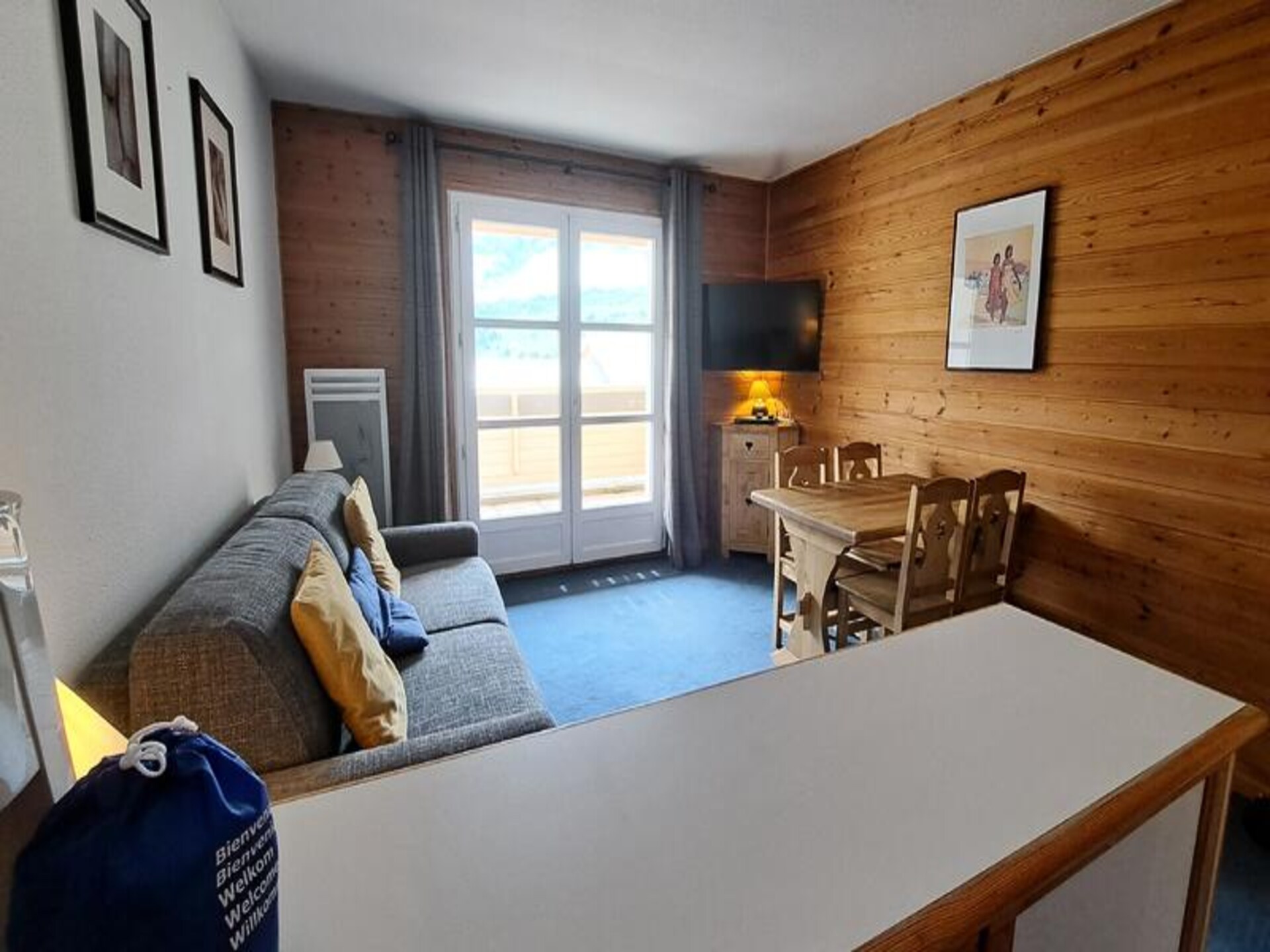 Appartement op 1800m in Flaine met panoramisch uitzicht en balkon - foto 9