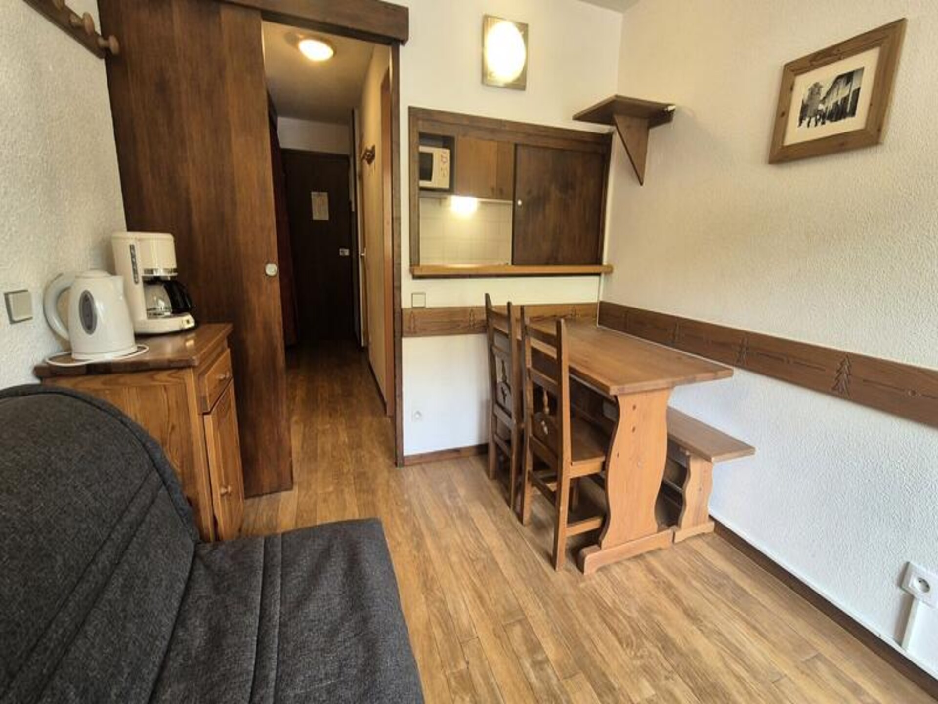 Knusse studio in Tignes Val Claret, direct aan de piste met balkon - foto 4