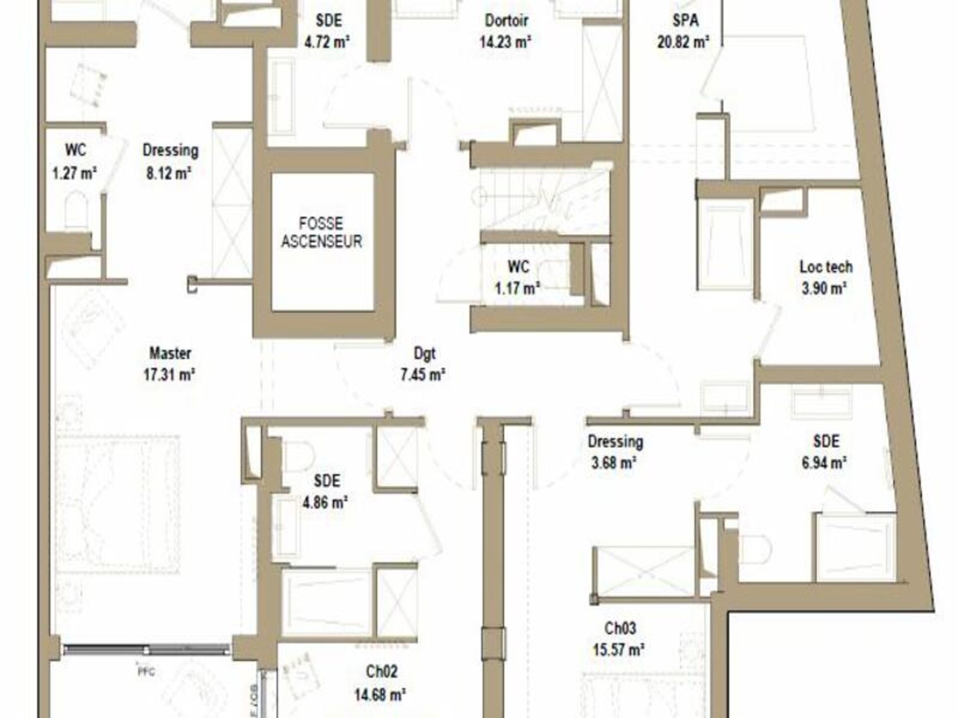 Luxe appartement met sauna en hamam in Val d'Isère, 10 personen - foto 7