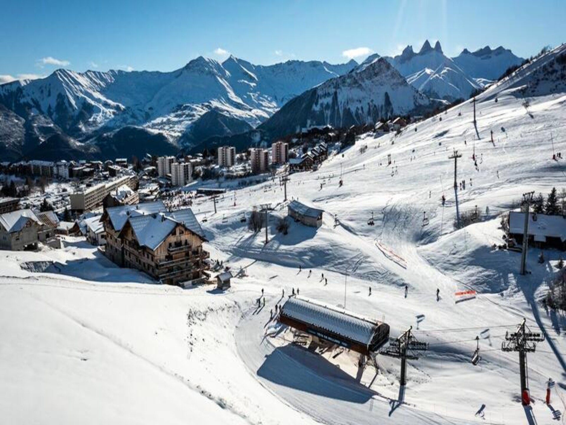 Ski-in ski-out appartement La Grande Verdette met privéjacuzzi in La Toussuire - foto 20