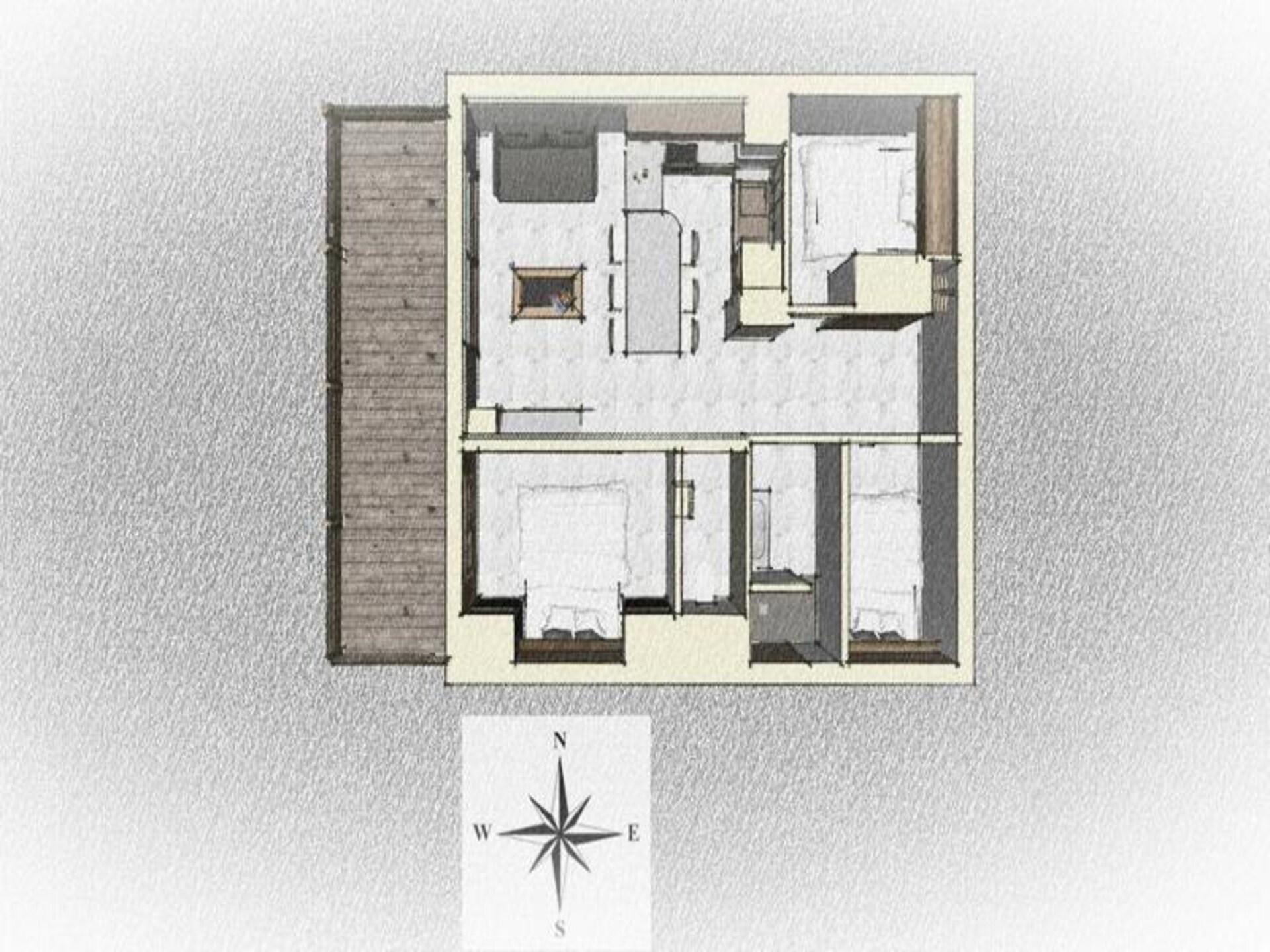 Appartement op 1950m aan de piste in Valmeinier voor 6 personen - foto 21