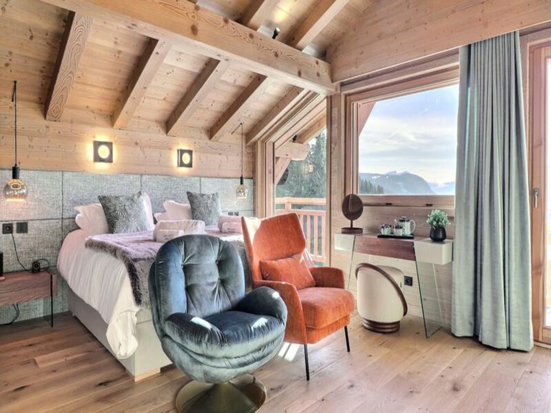 Luxe chalet Les Gets met sauna, jacuzzi en panoramisch uitzicht op de Alpen - foto 11