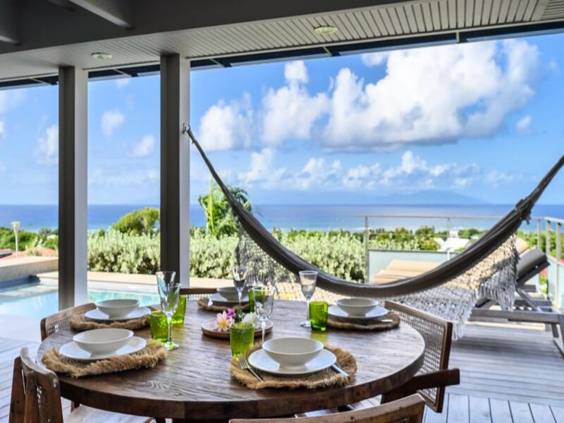 Moderne villa met privézwembad en panoramisch uitzicht op zee in Grand-Bourg - foto 13