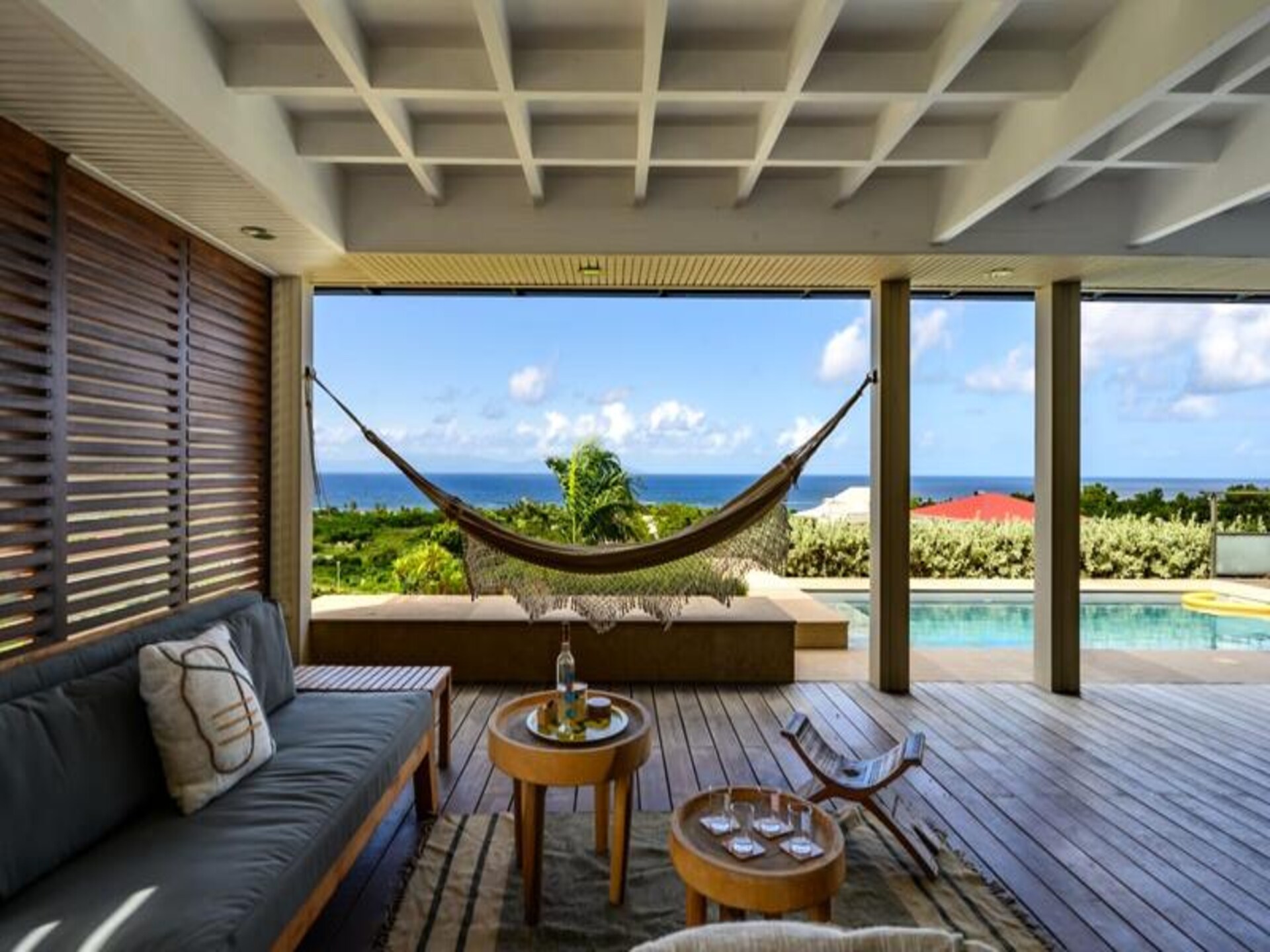 Moderne villa met privézwembad en panoramisch uitzicht op zee in Grand-Bourg - foto 14