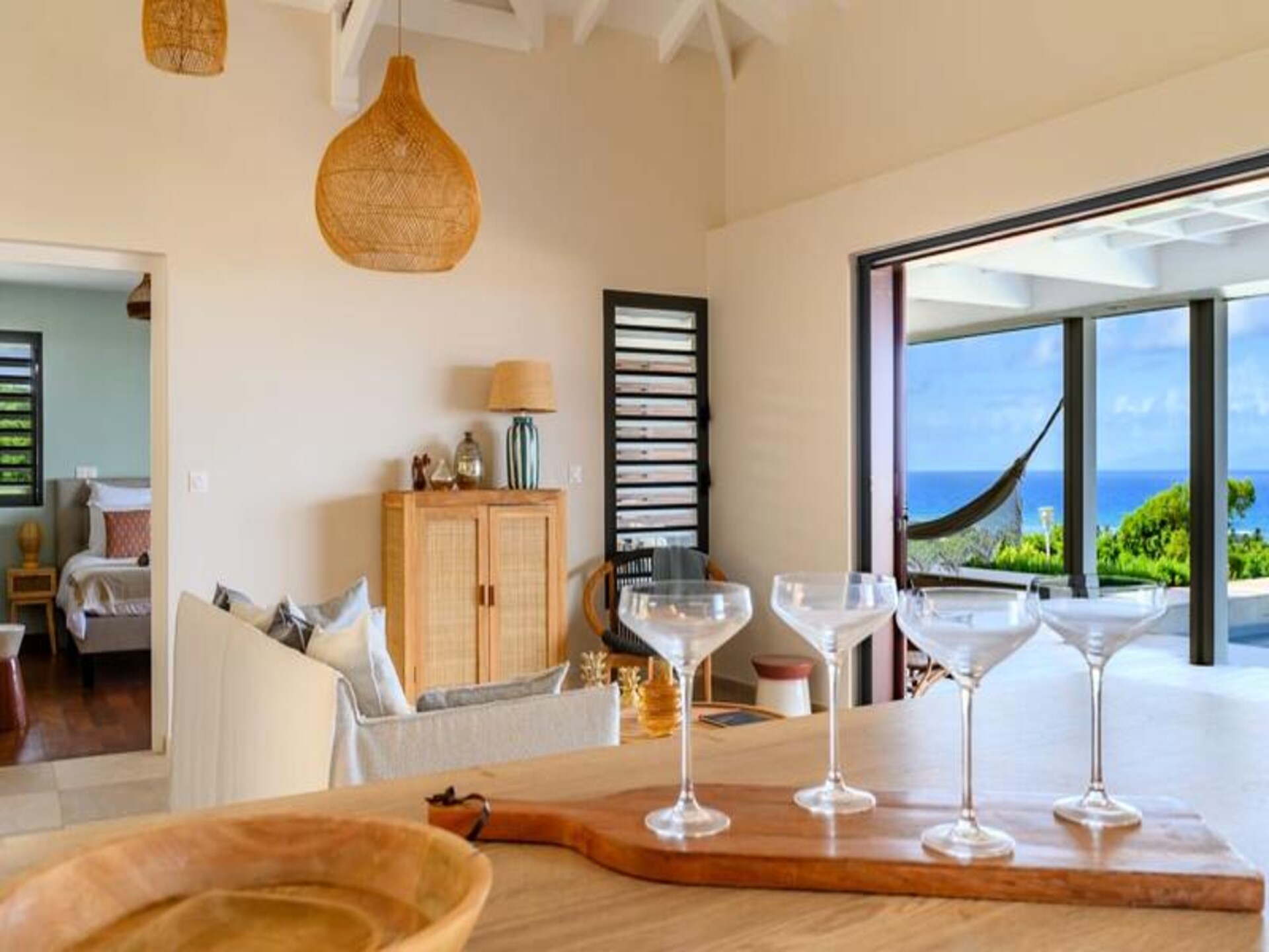 Moderne villa met privézwembad en panoramisch uitzicht op zee in Grand-Bourg - foto 28