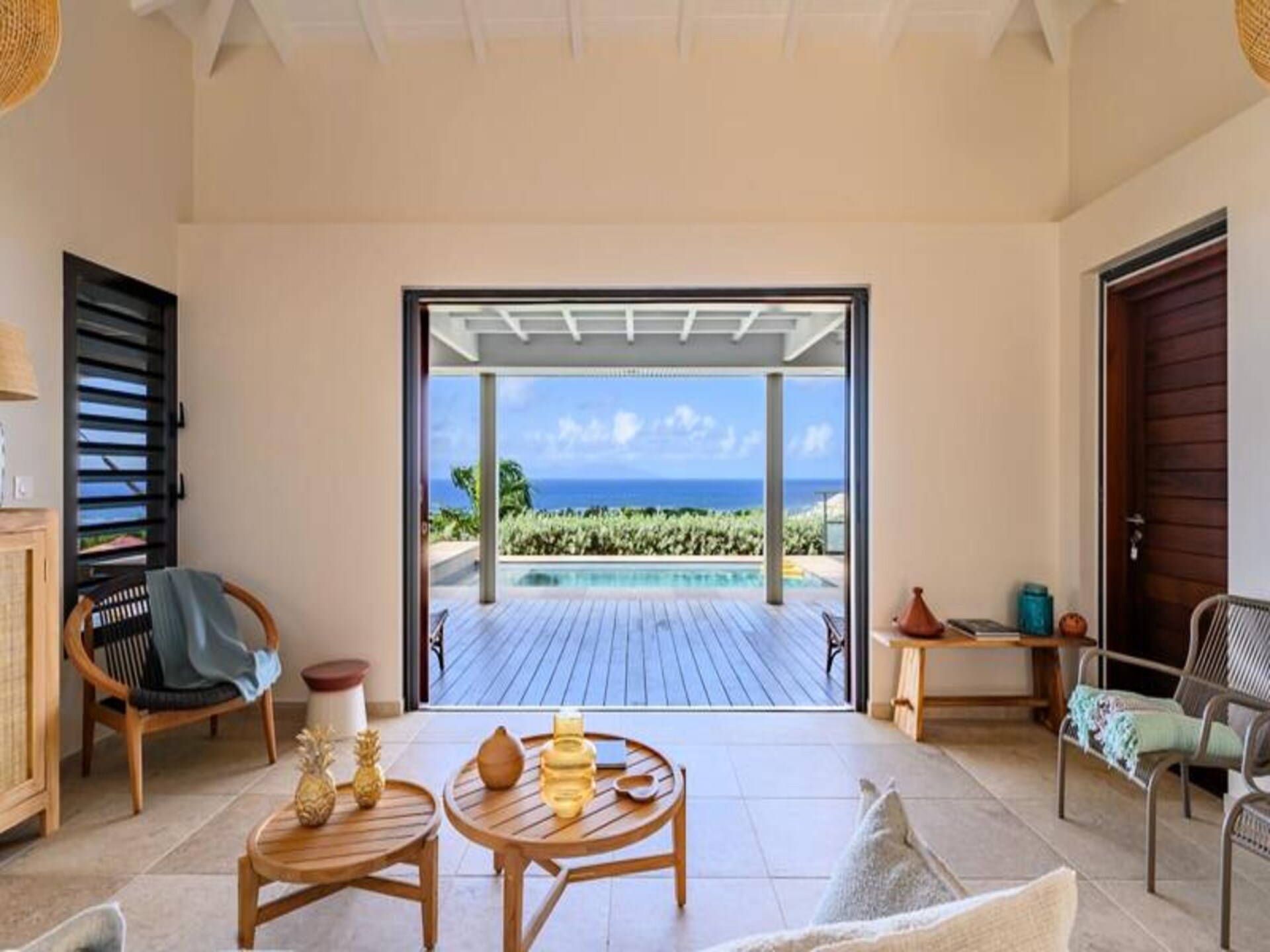 Moderne villa met privézwembad en panoramisch uitzicht op zee in Grand-Bourg - foto 30
