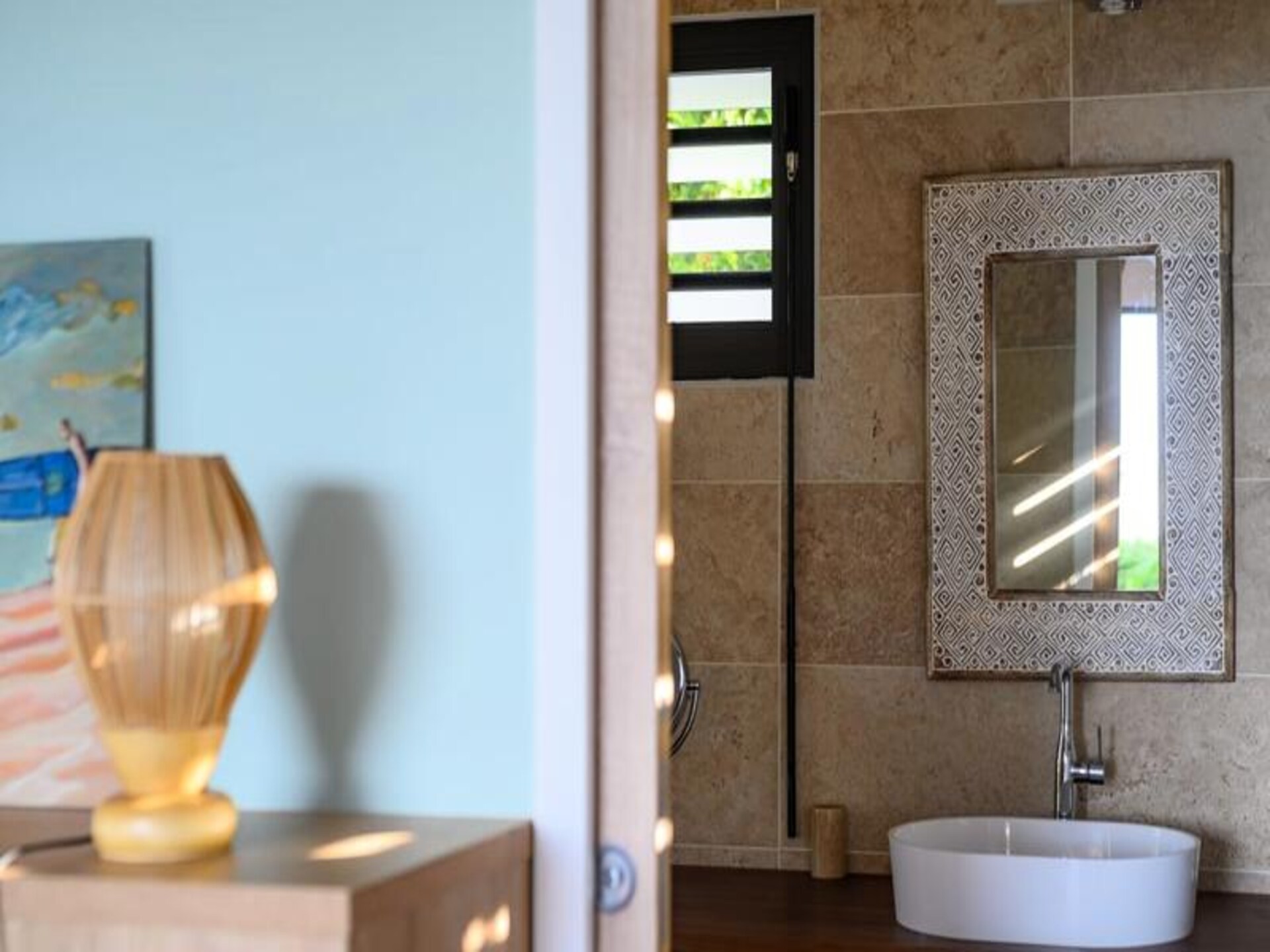 Moderne villa met privézwembad en panoramisch uitzicht op zee in Grand-Bourg - foto 47