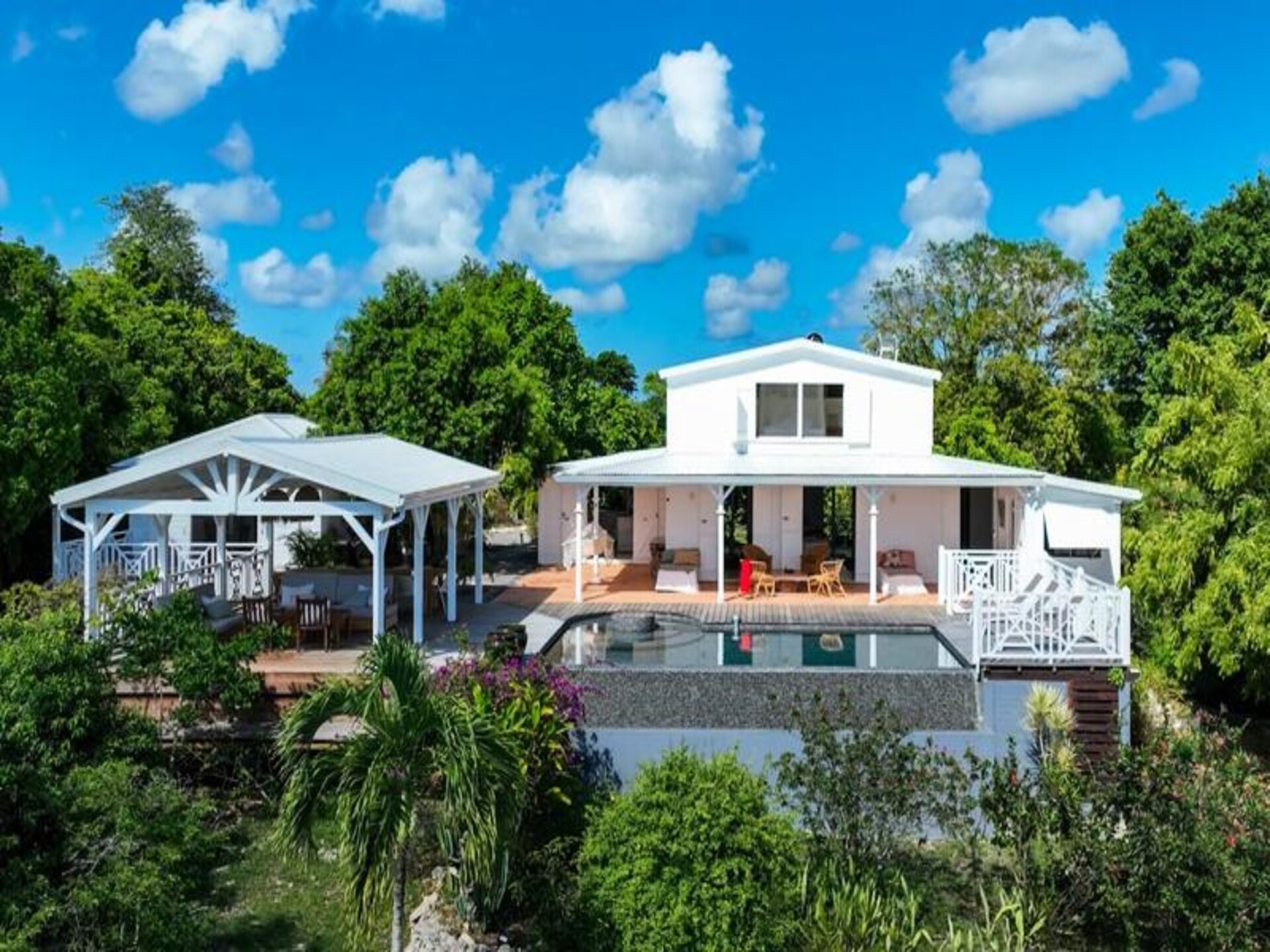 Villa Blanche in Grand-Bourg: luxe voor 11 personen met privézwembad en zeezicht - foto 76