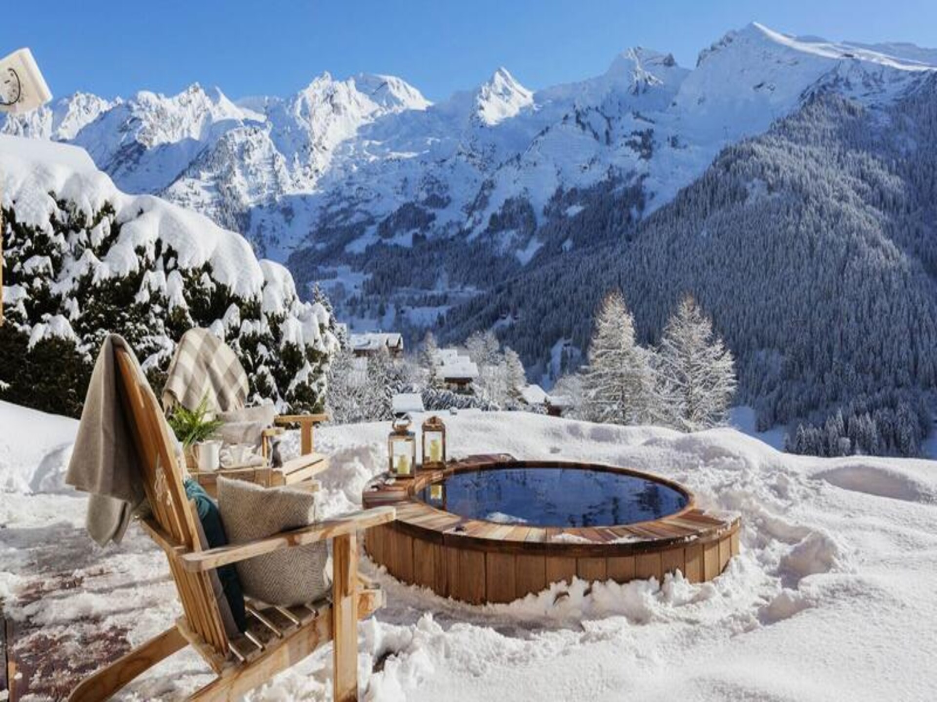 Luxe chaletappartement voor 10 personen met jacuzzi en panoramisch uitzicht in La Clusaz - foto 16