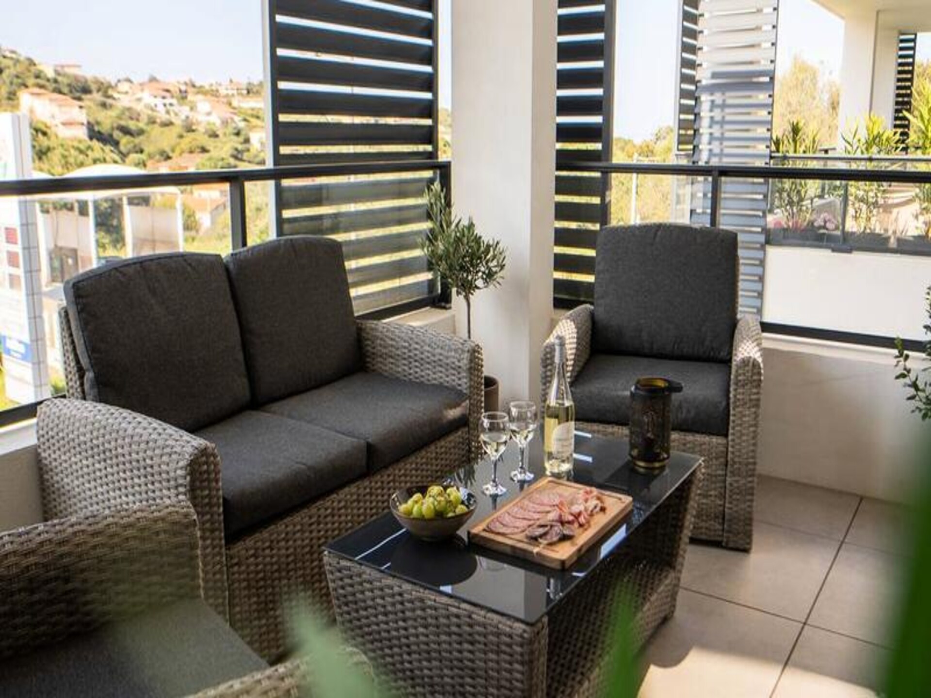 Licht appartement met airco en terras, vlakbij strand en haven Propriano - foto 12