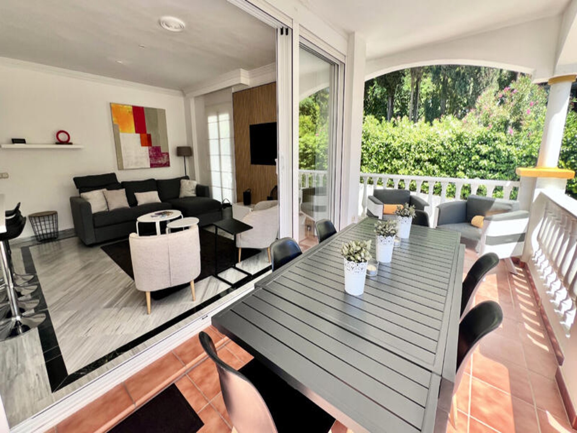 Licht appartement op 400 meter van het strand in Marbella met zwembad - foto 1