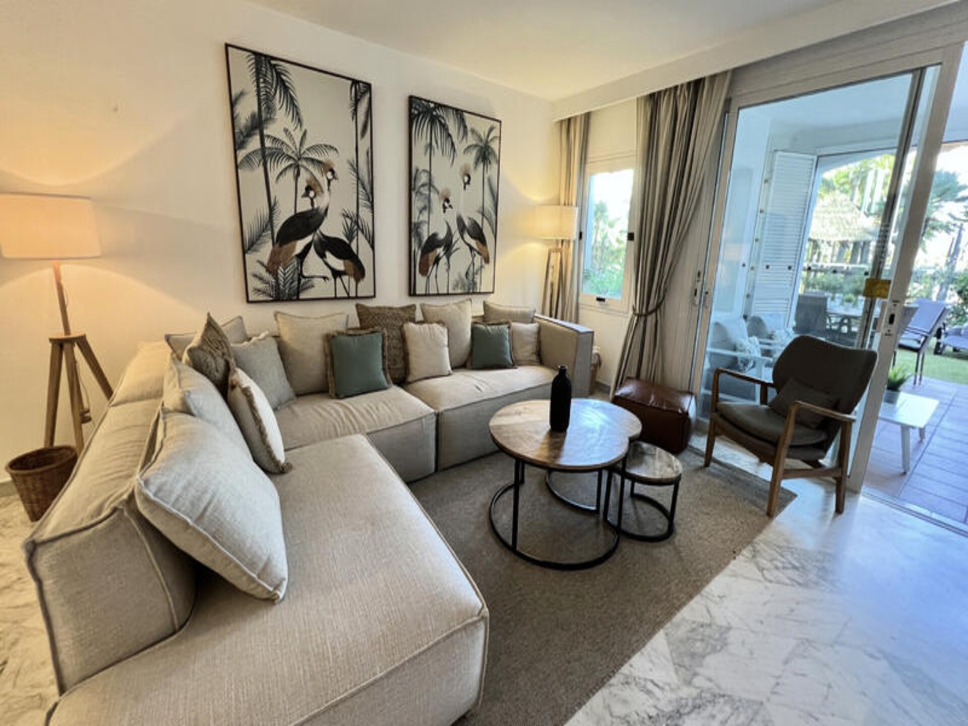 Strandappartement met privétuin en zeezicht op 30 meter van zee in Estepona - foto 13