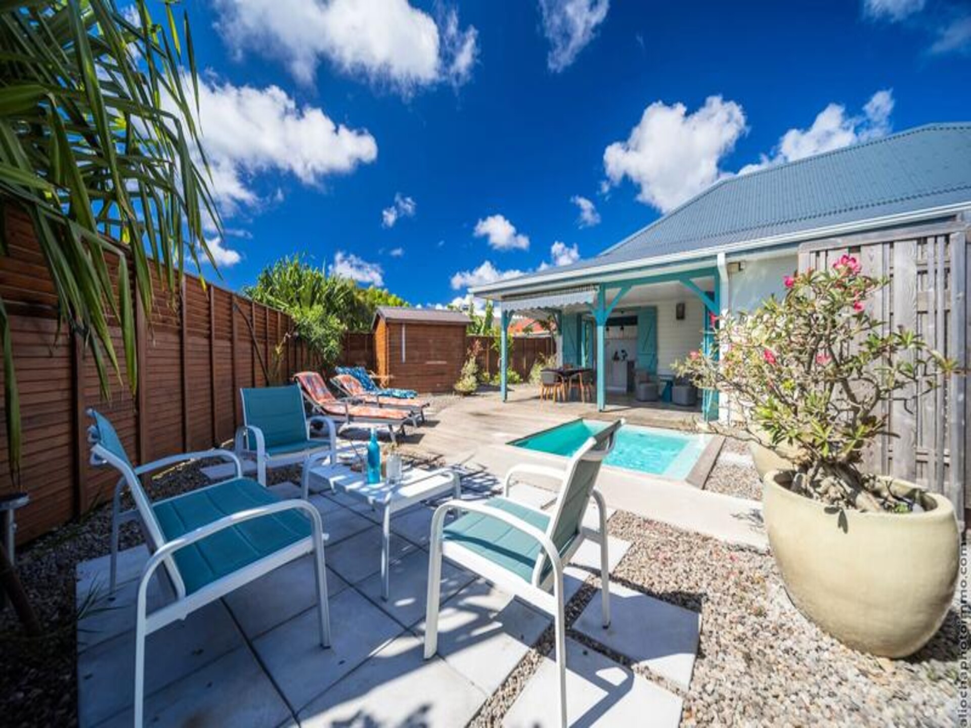 Luxe appartement voor 6 personen met tuin en airco nabij strand Gros Raisin - foto 1
