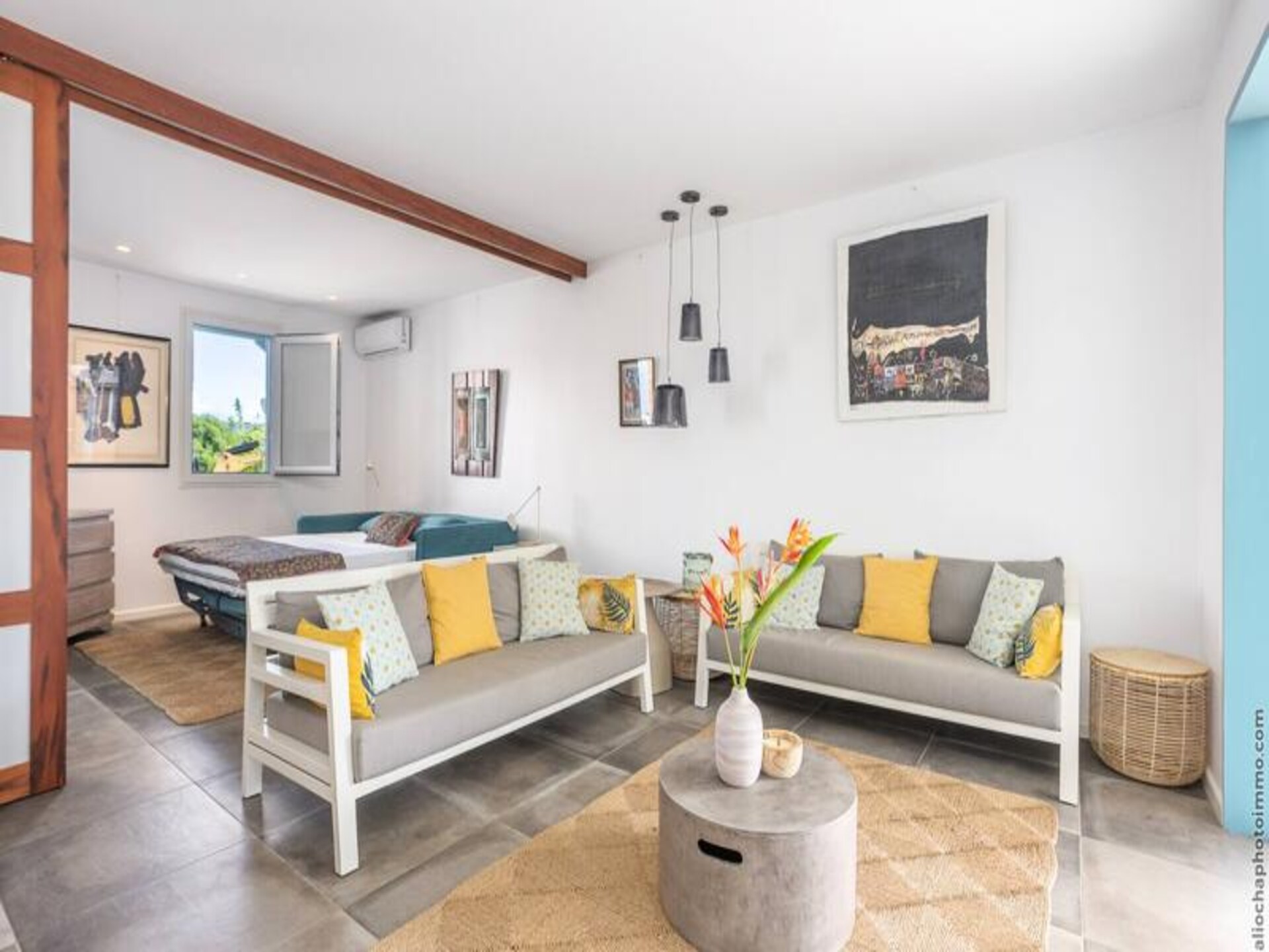 Luxe appartement voor 6 personen met tuin en airco nabij strand Gros Raisin - foto 9