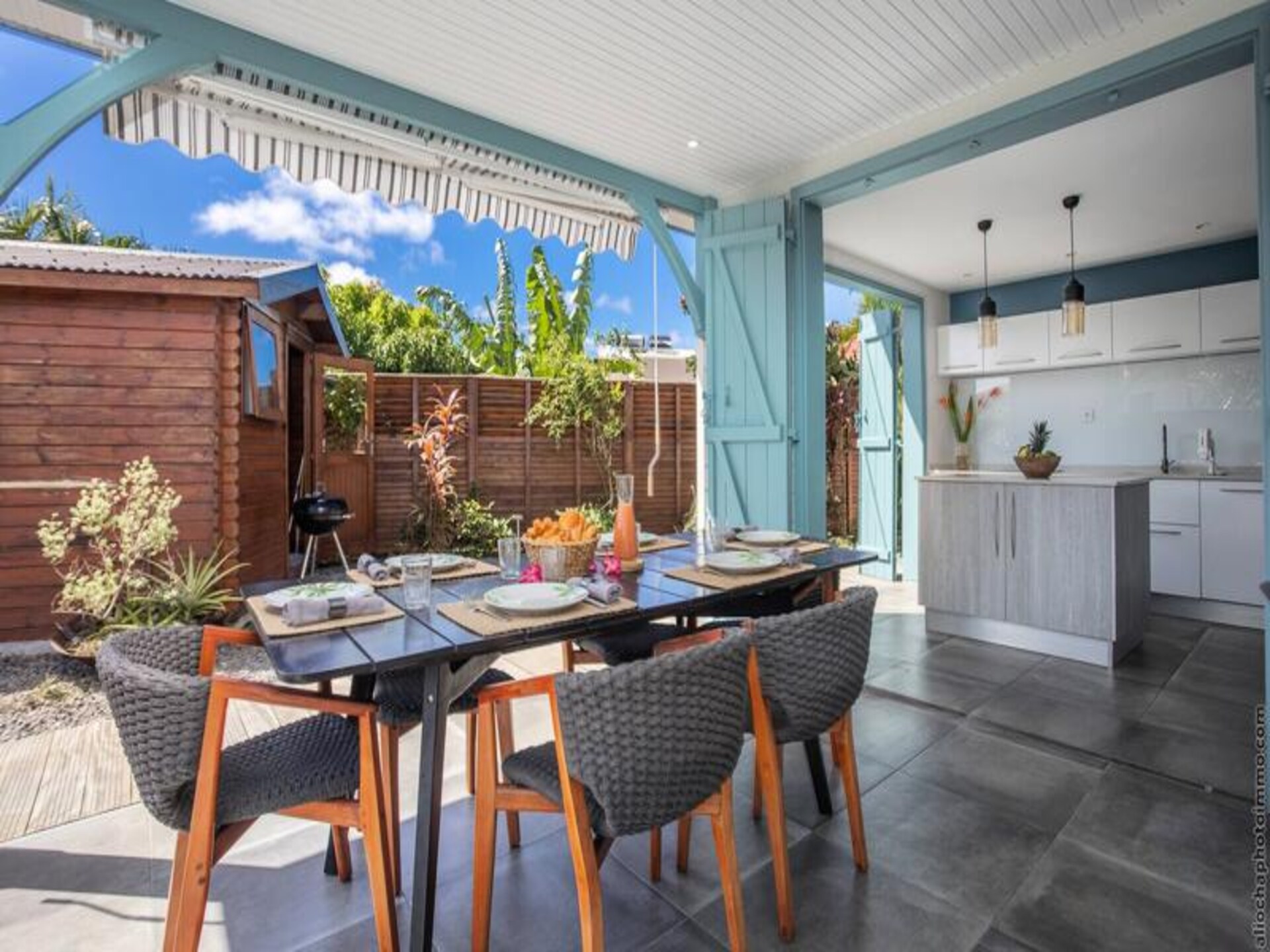 Luxe appartement voor 6 personen met tuin en airco nabij strand Gros Raisin - foto 10