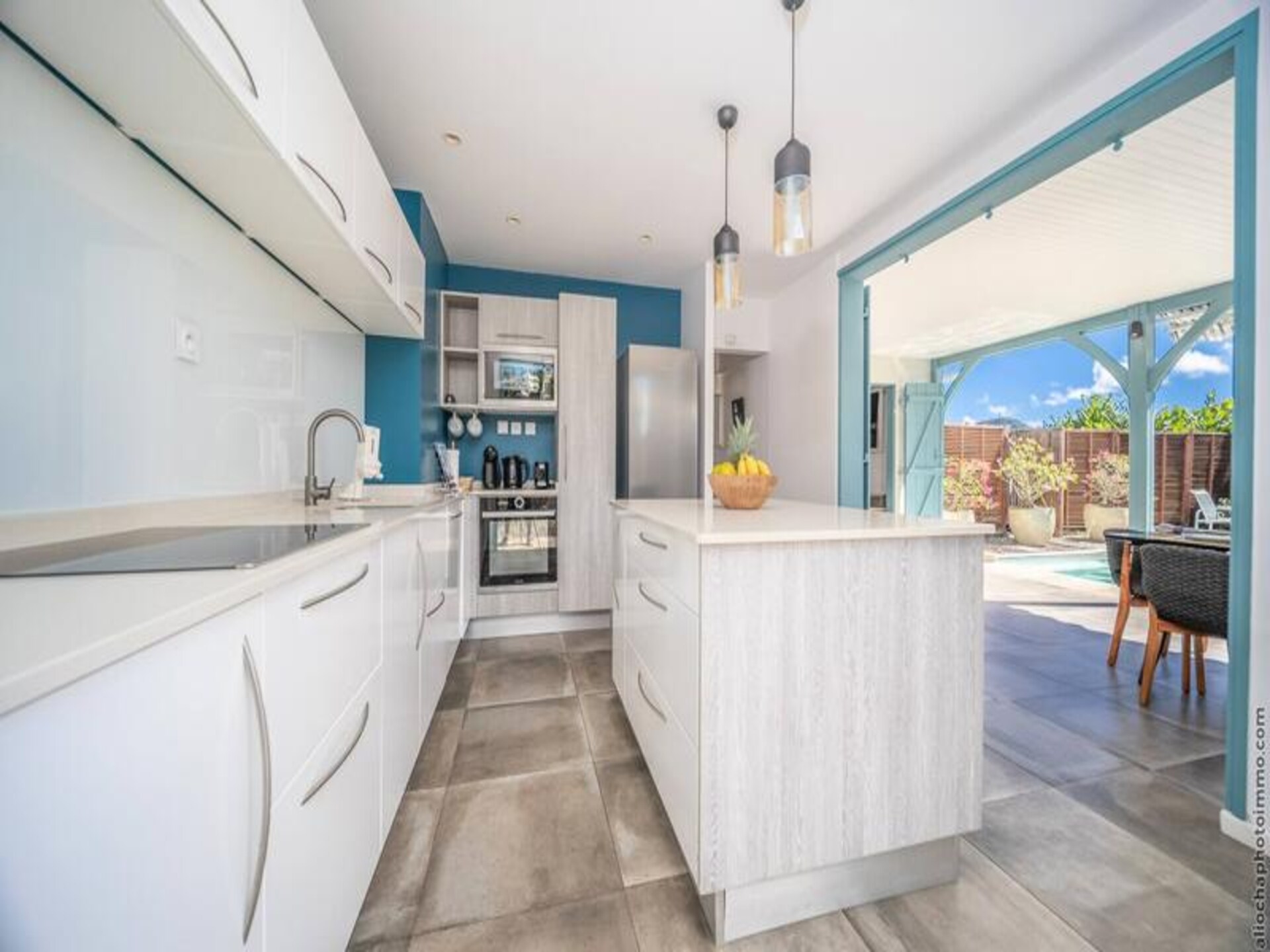 Luxe appartement voor 6 personen met tuin en airco nabij strand Gros Raisin - foto 13