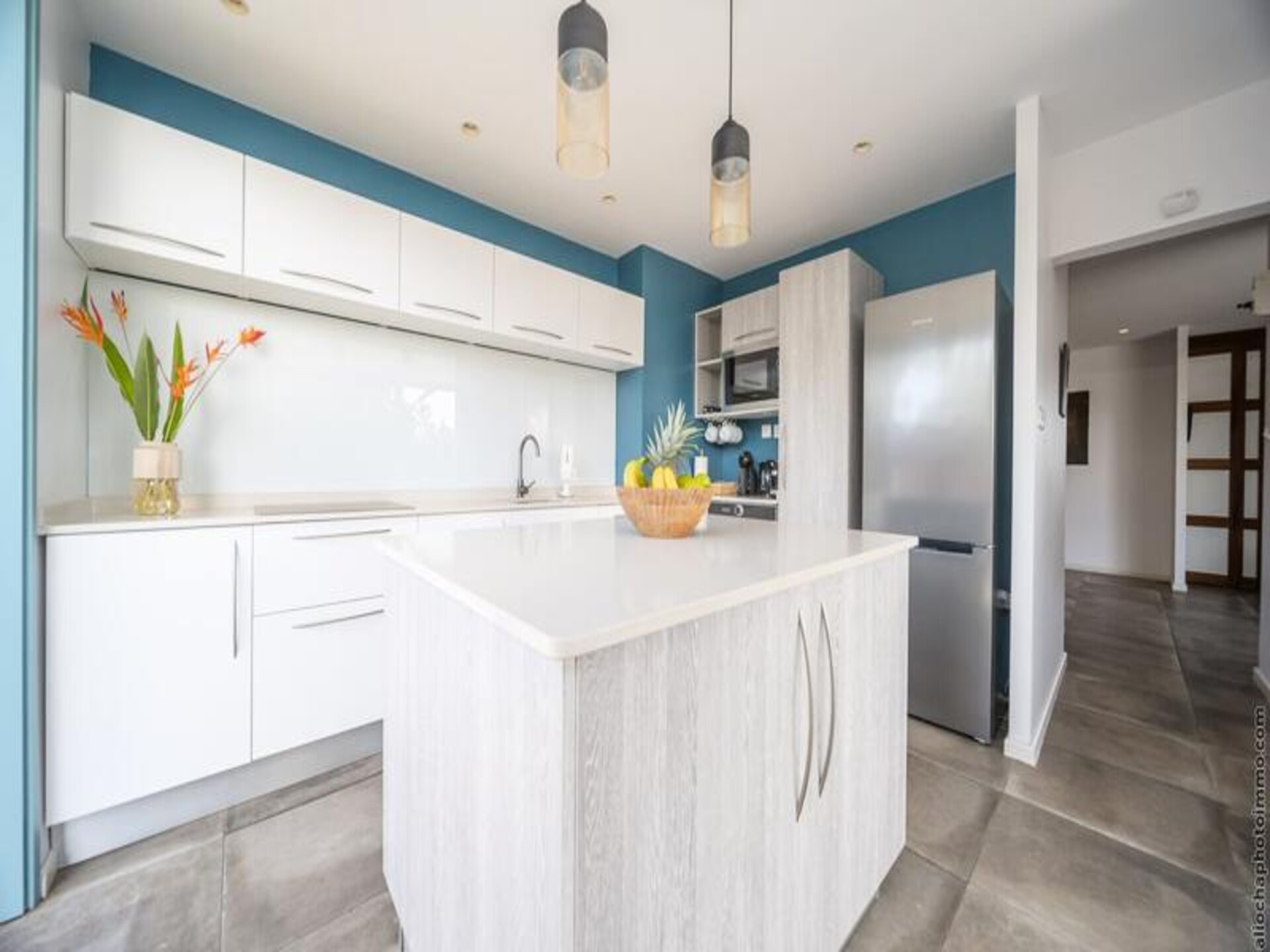 Luxe appartement voor 6 personen met tuin en airco nabij strand Gros Raisin - foto 15