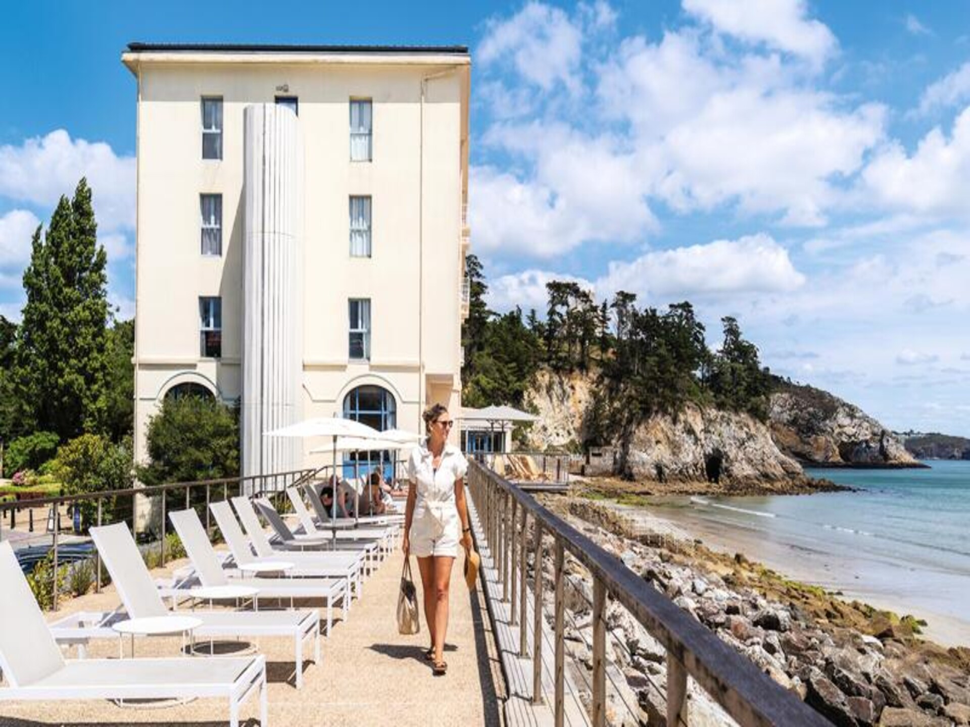 Uitzicht op zee in Morgat: appartement voor 2 bij Grand Hôtel De La Mer - foto 1