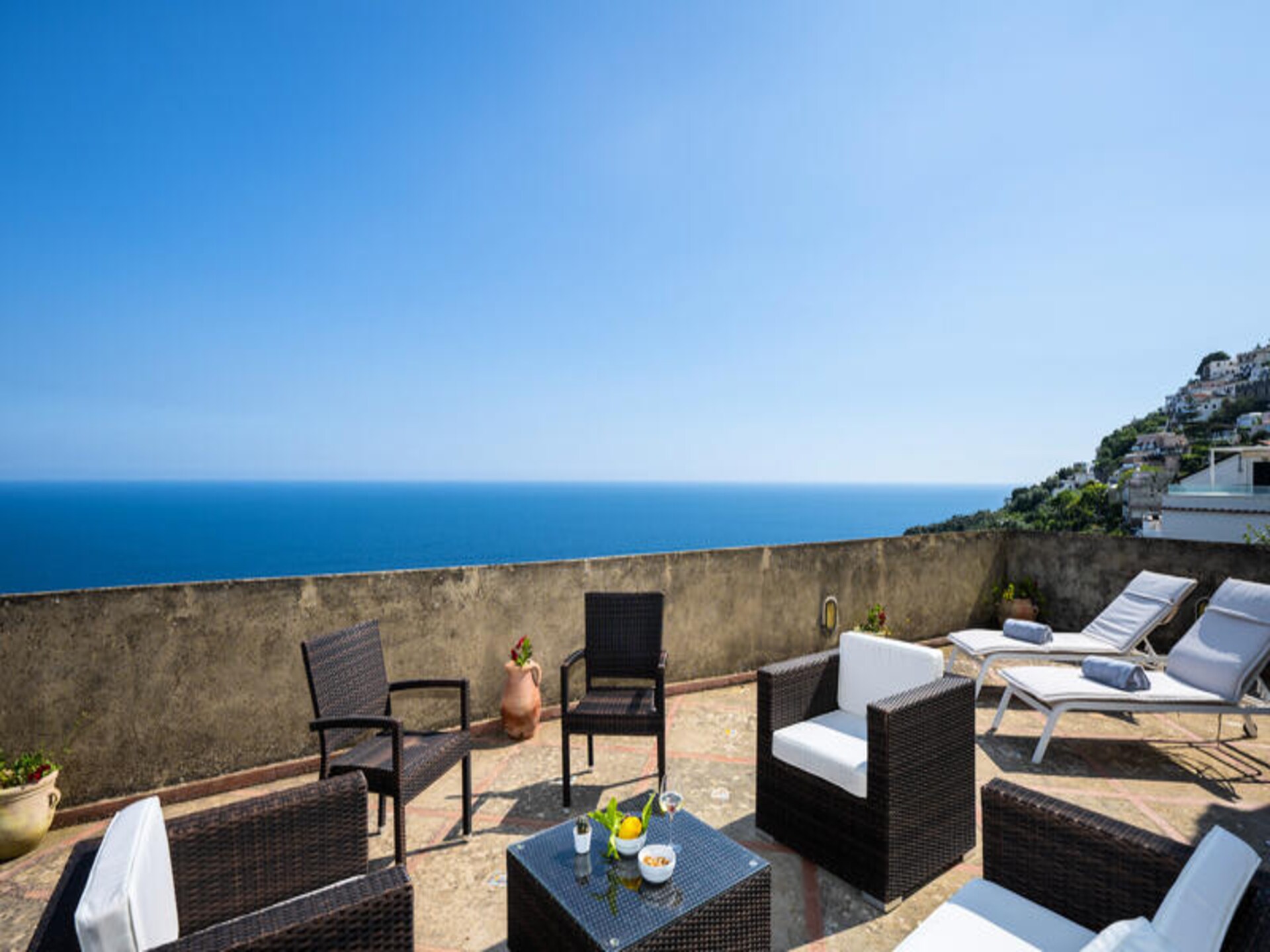 Villa Panorama: Elegant appartement met zeezicht en tuin in Praiano - foto 5