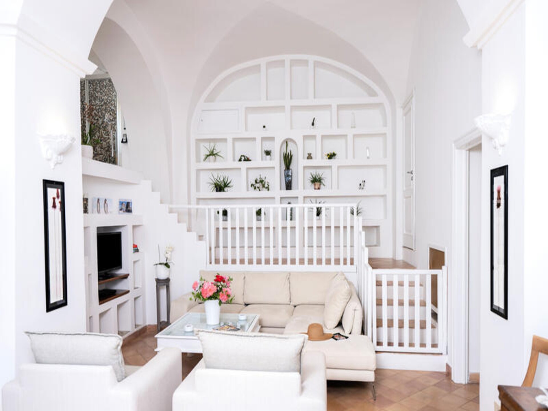 Villa Panorama: Elegant appartement met zeezicht en tuin in Praiano - foto 9