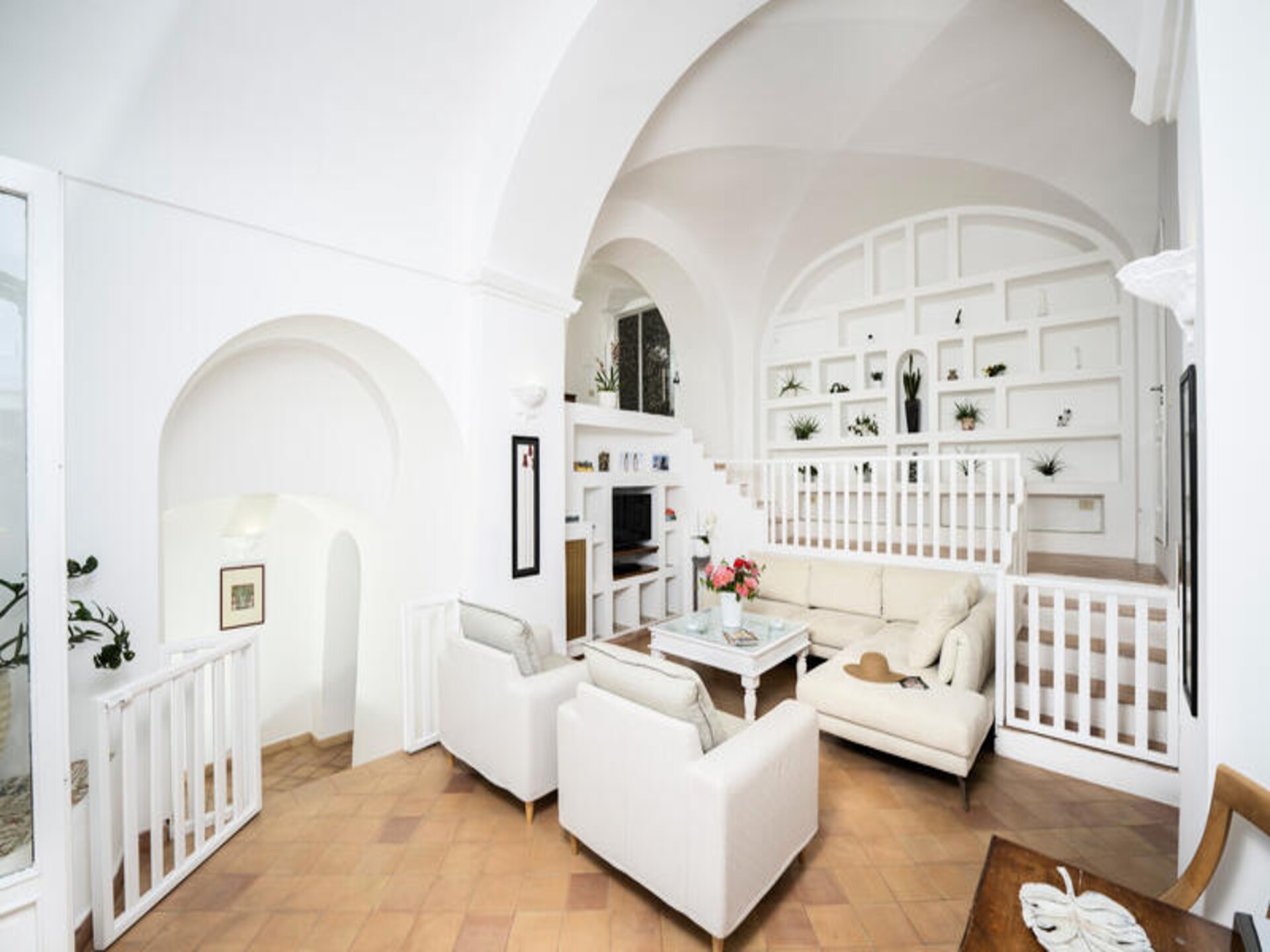 Villa Panorama: Elegant appartement met zeezicht en tuin in Praiano - foto 10