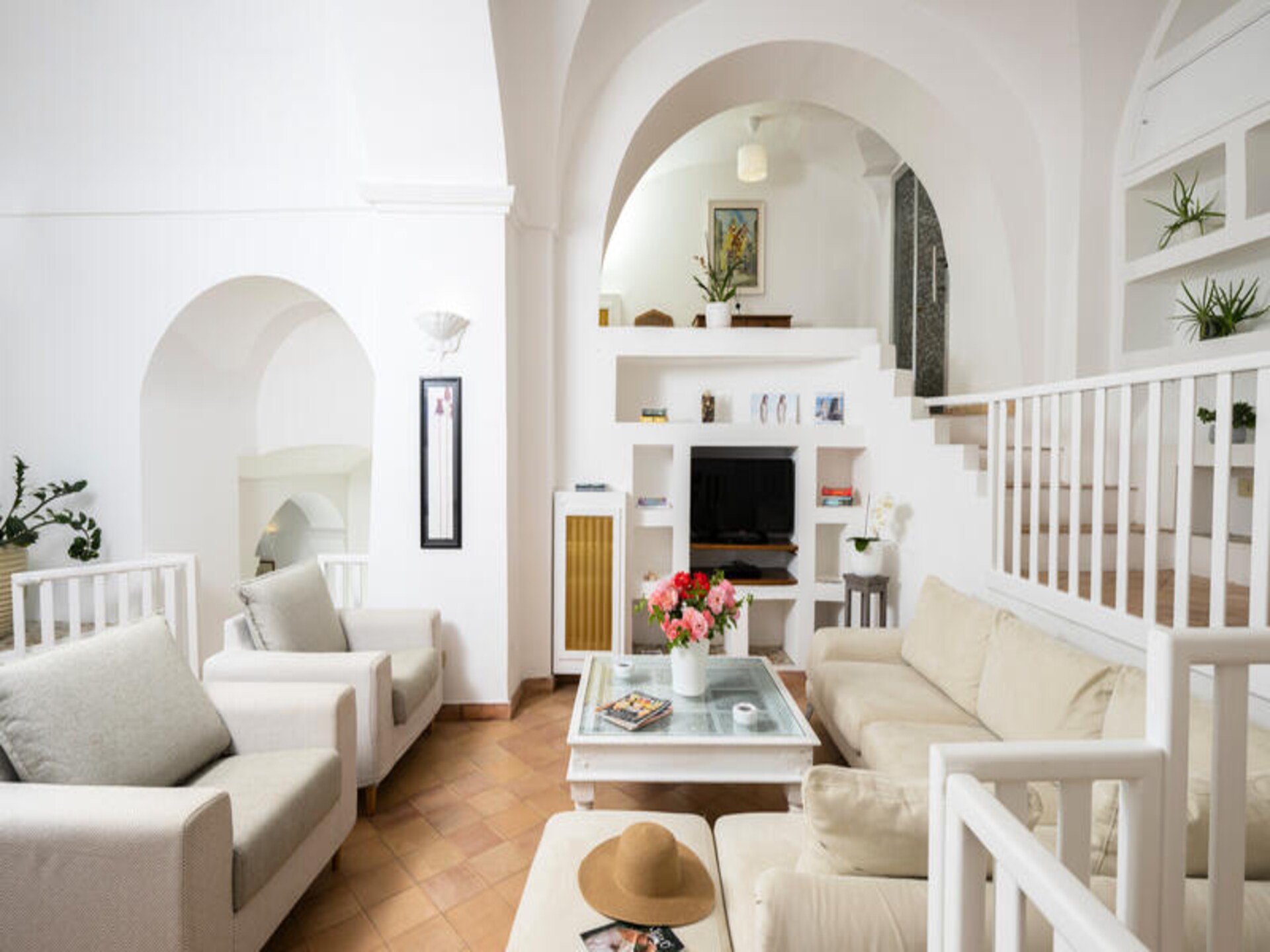 Villa Panorama: Elegant appartement met zeezicht en tuin in Praiano - foto 11