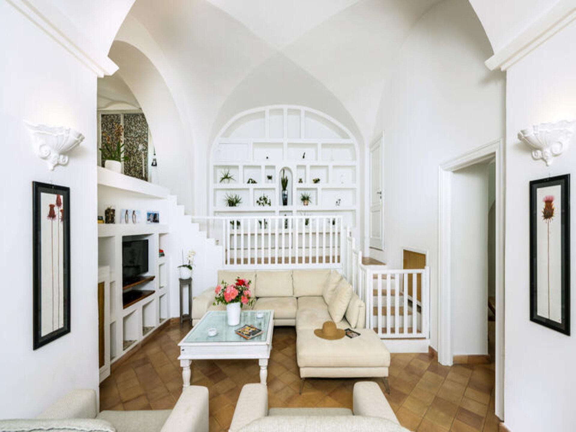 Villa Panorama: Elegant appartement met zeezicht en tuin in Praiano - foto 12