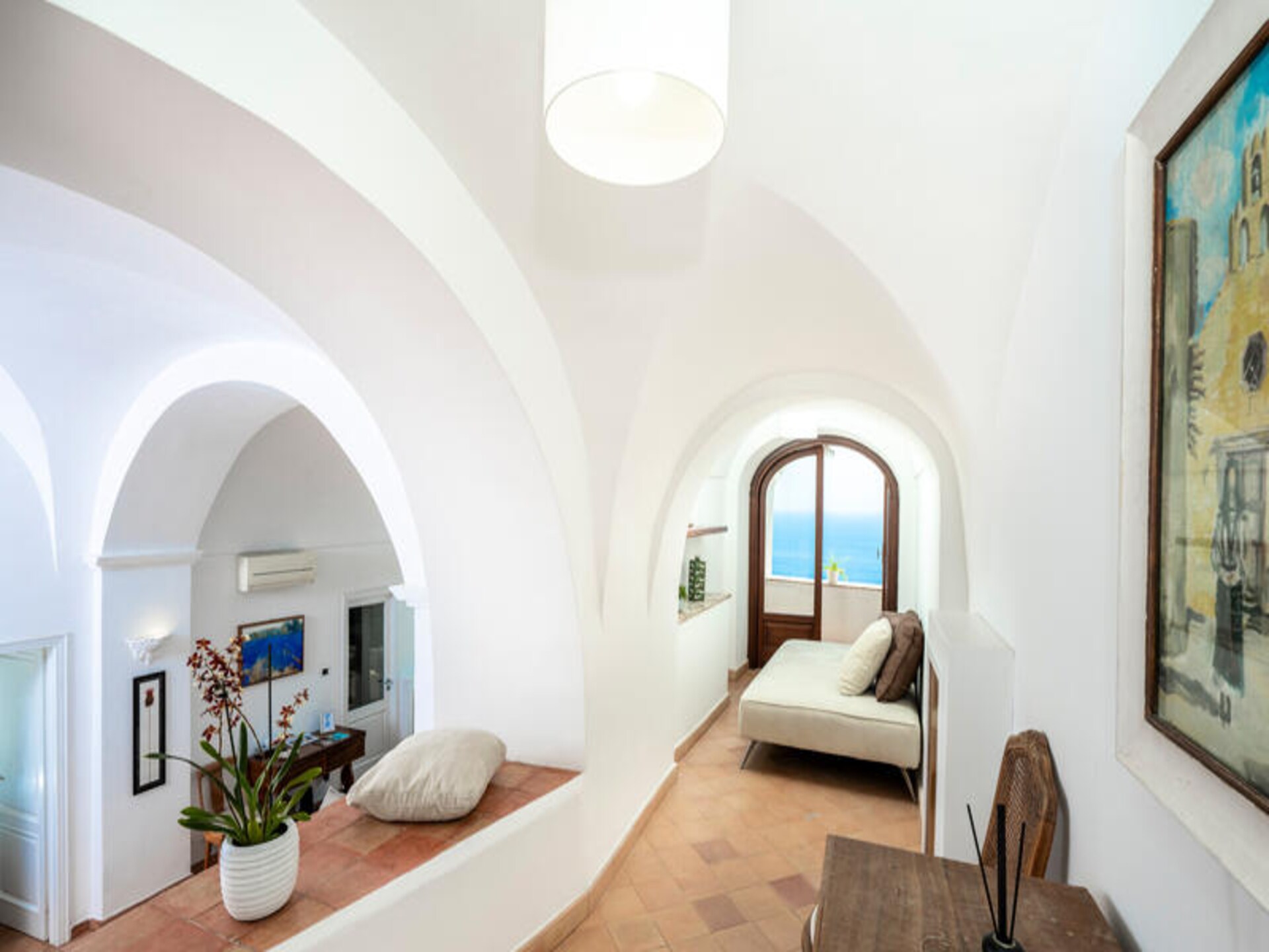 Villa Panorama: Elegant appartement met zeezicht en tuin in Praiano - foto 13
