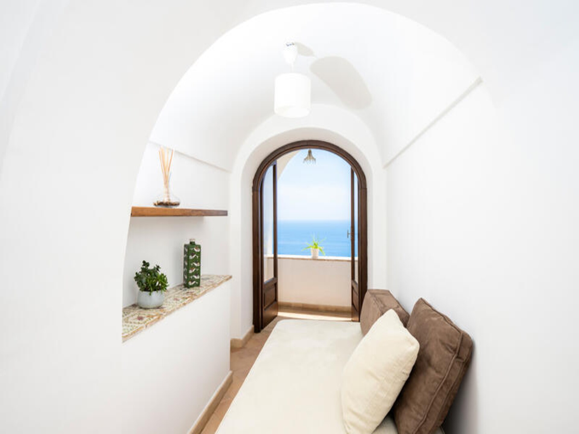 Villa Panorama: Elegant appartement met zeezicht en tuin in Praiano - foto 14