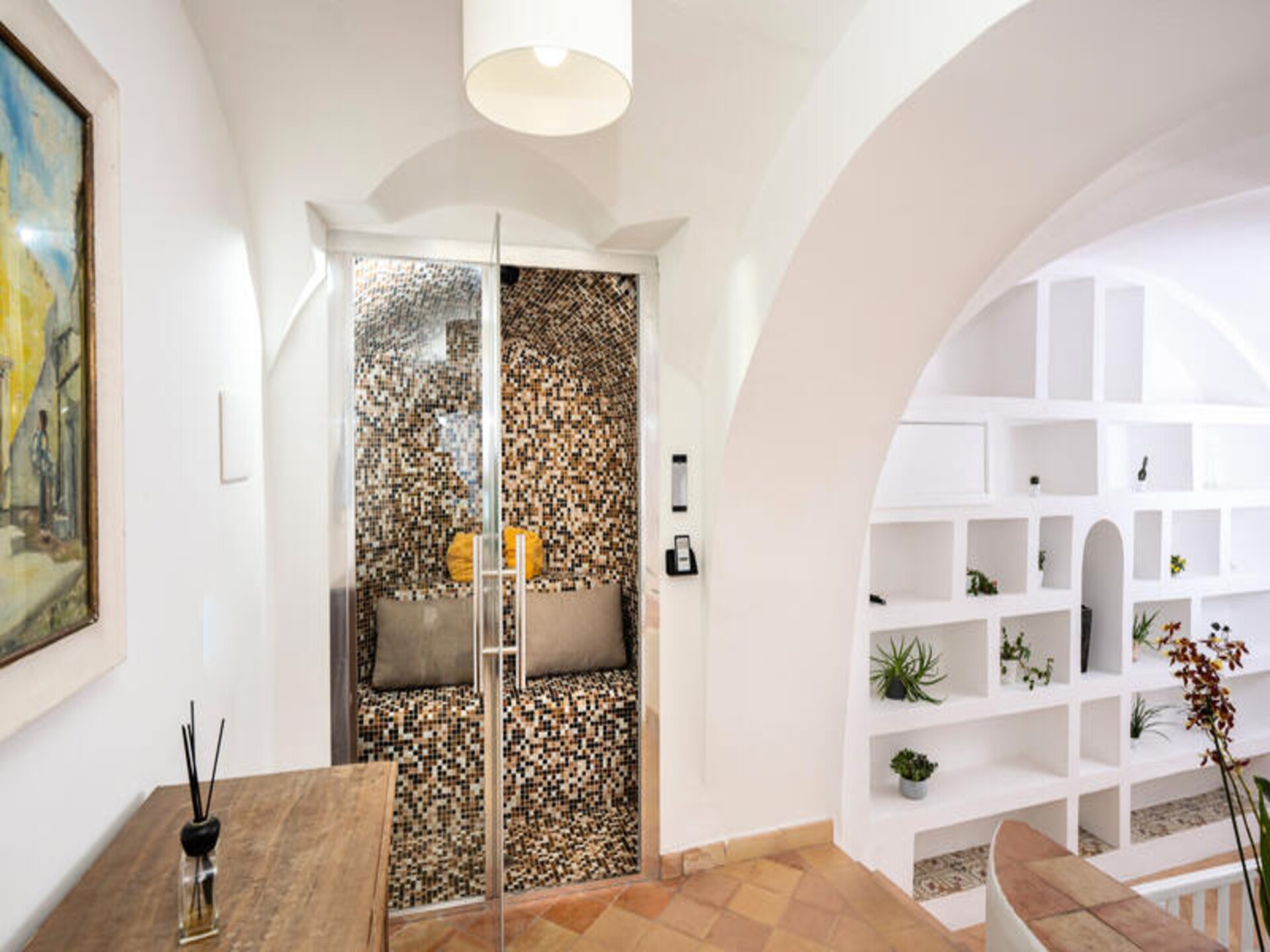 Villa Panorama: Elegant appartement met zeezicht en tuin in Praiano - foto 15