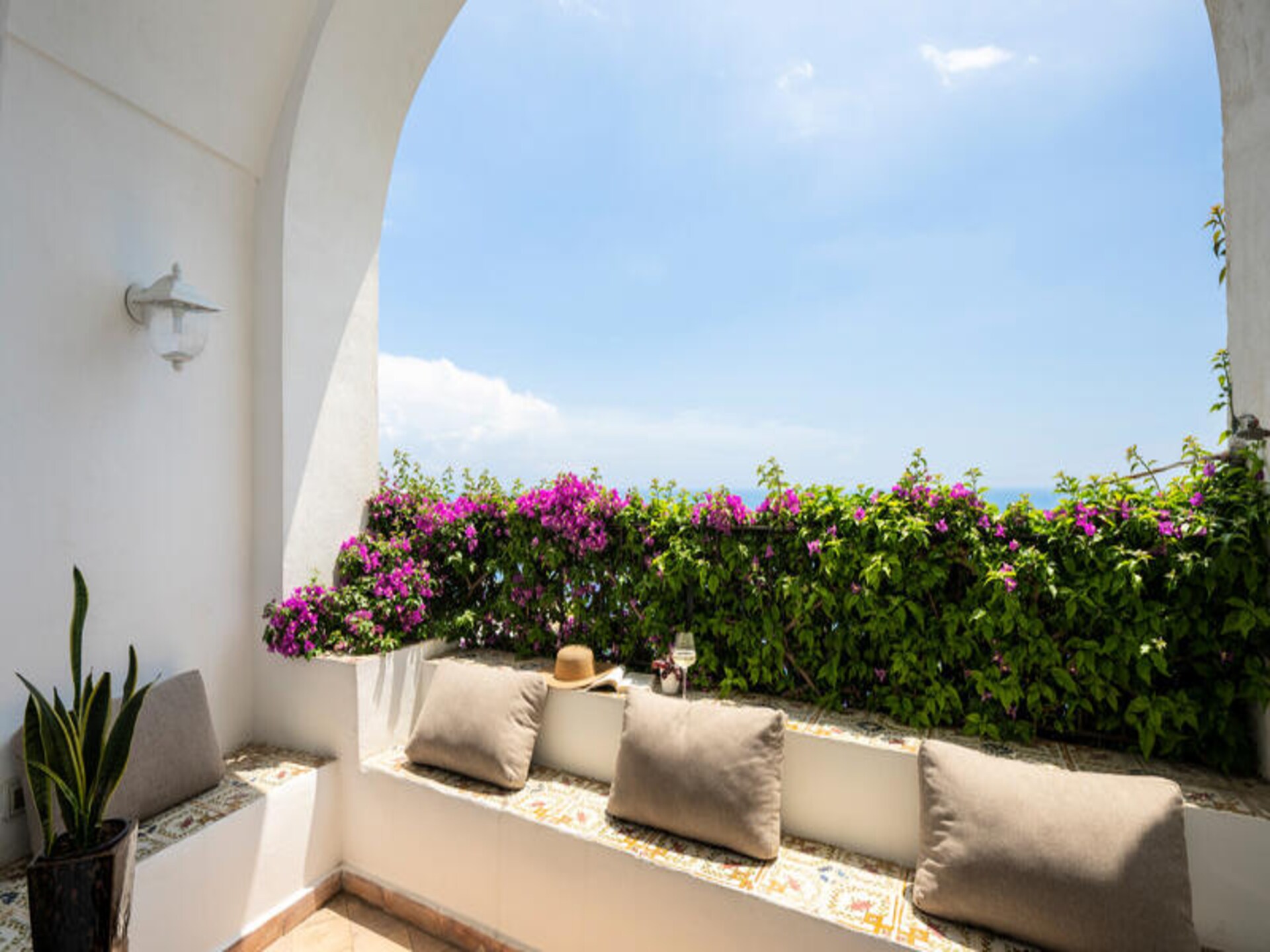 Villa Panorama: Elegant appartement met zeezicht en tuin in Praiano - foto 18