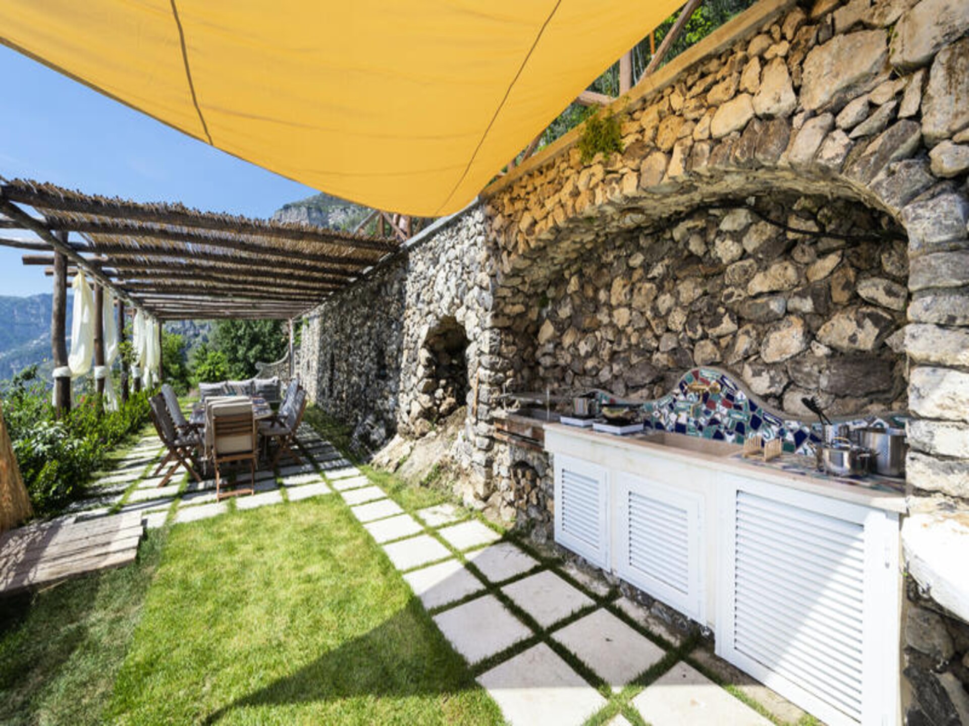 Casa Punta di Diamante: panoramisch appartement met zwembad in Praiano - foto 12