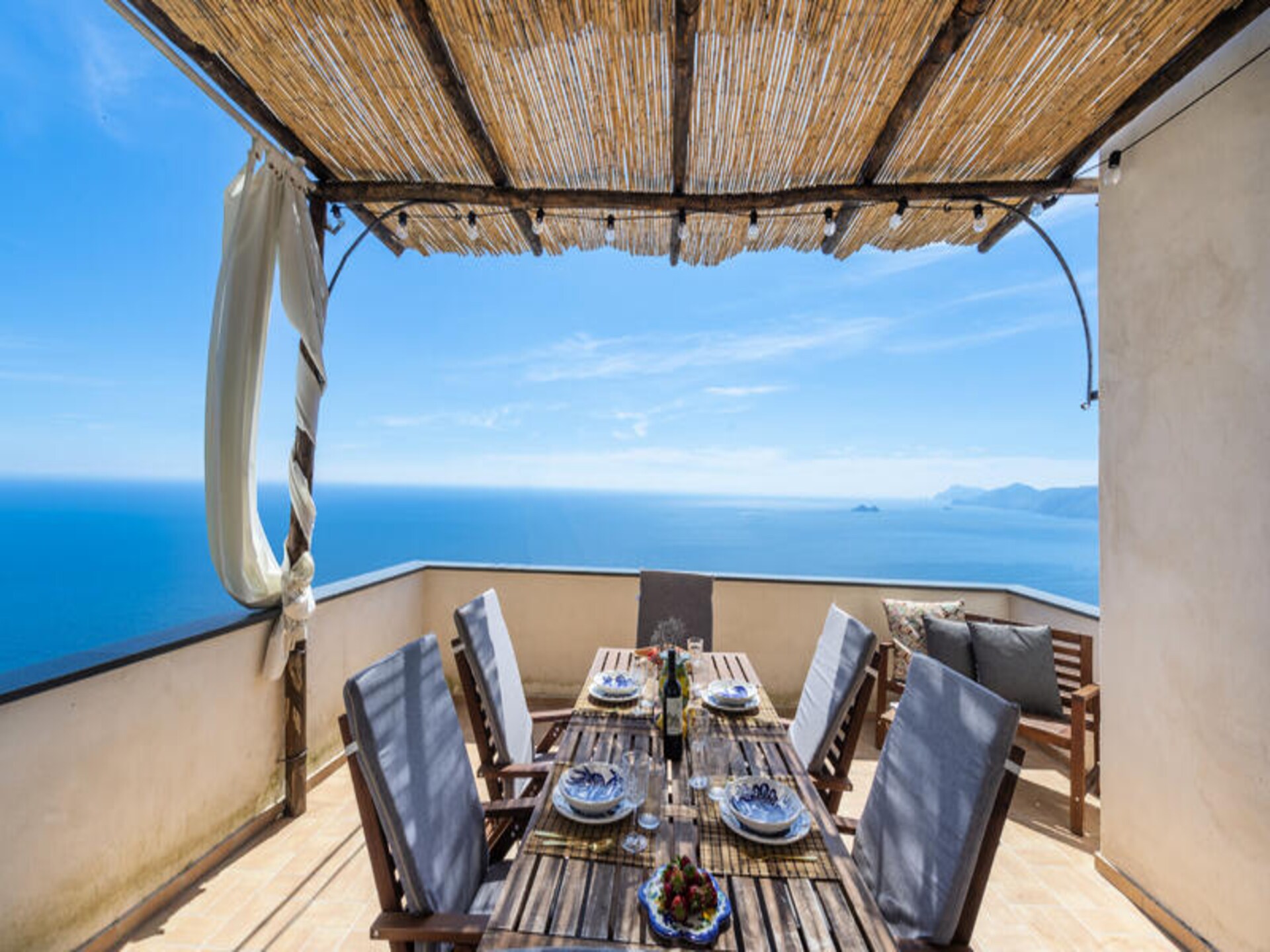 Casa Punta di Diamante: panoramisch appartement met zwembad in Praiano - foto 13