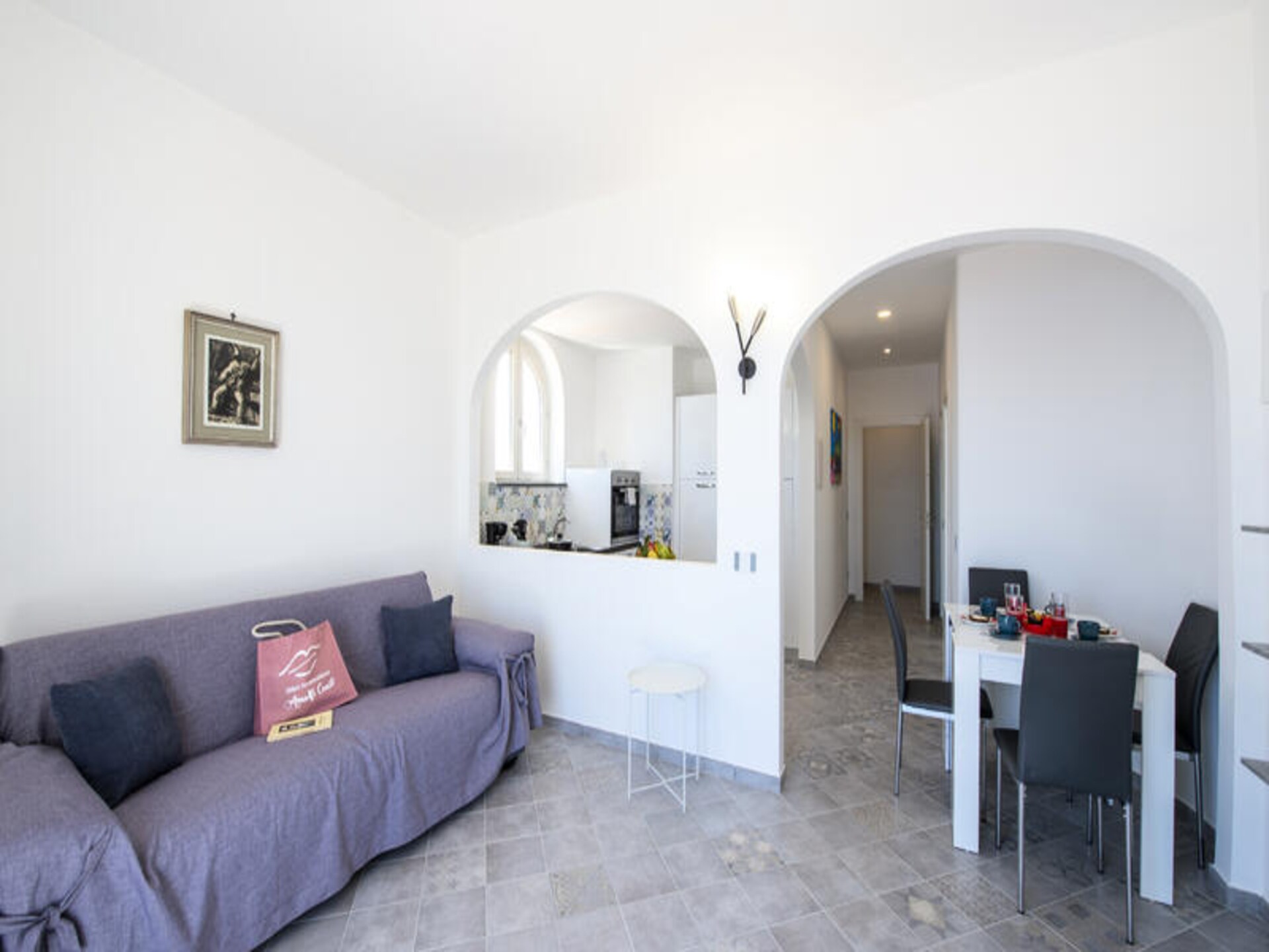 Licht appartement met panoramisch zeezicht in het hart van Praiano - foto 24