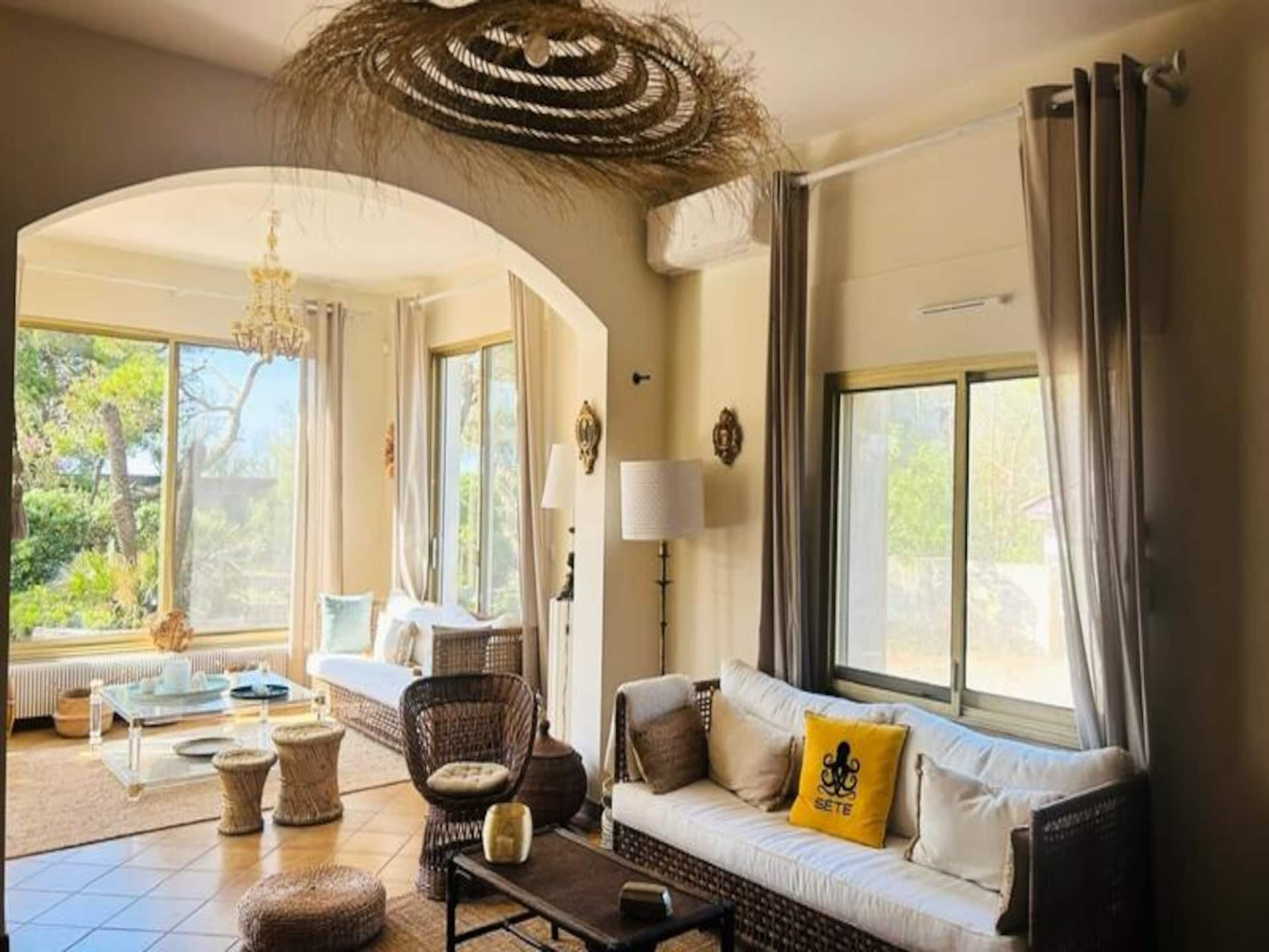 Direct aan zee: ruime villa voor 10 personen met privéstrand in Frontignan Plage - foto 44