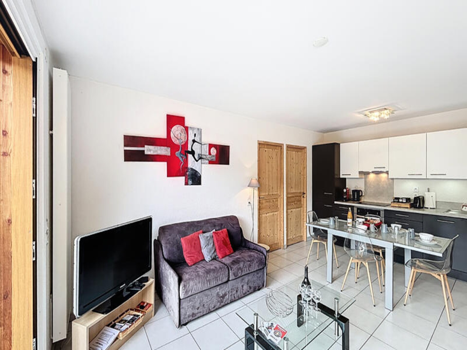 Modern appartement Les Gets, direct aan de piste voor 6 personen - foto 12
