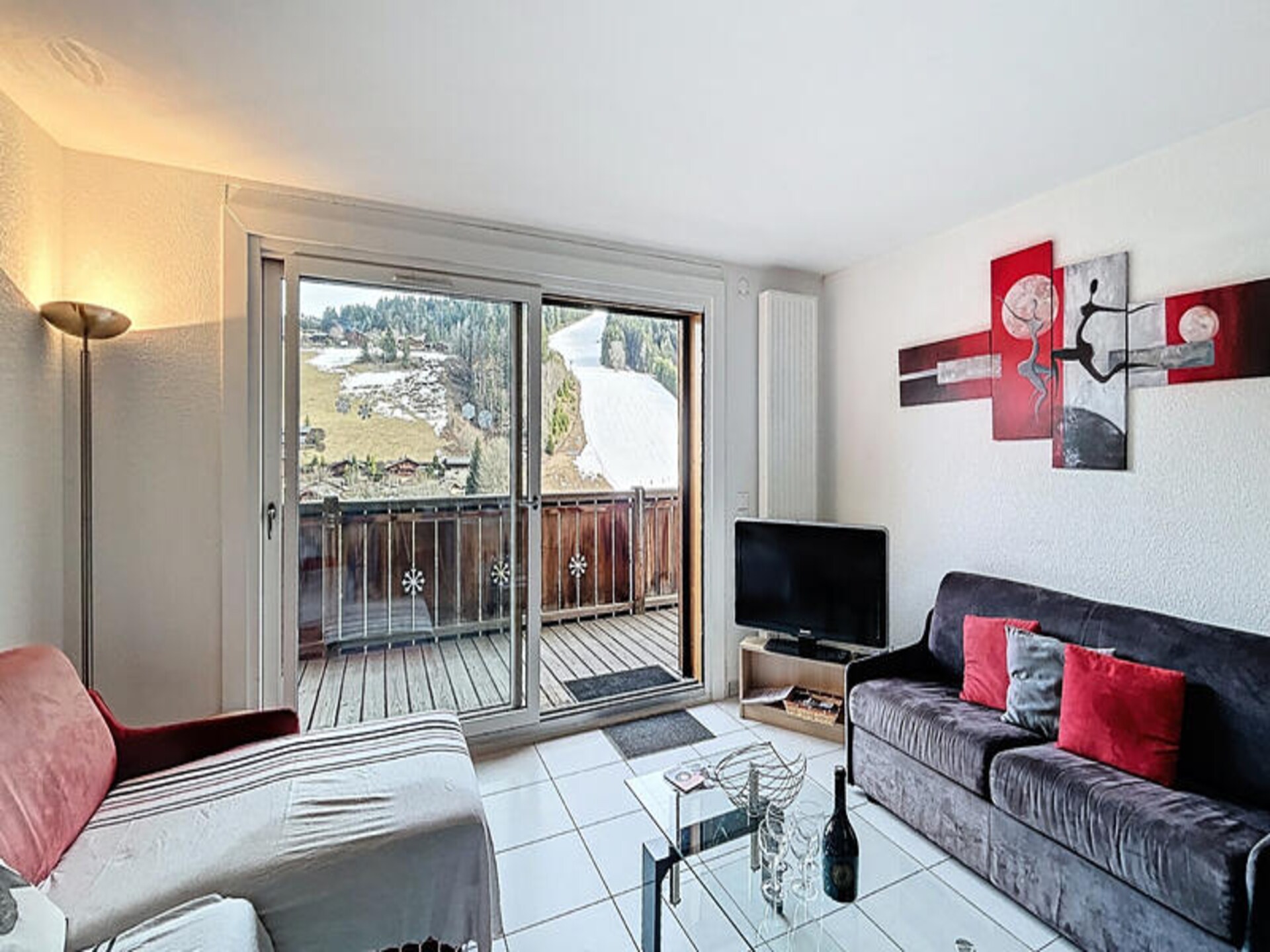 Modern appartement Les Gets, direct aan de piste voor 6 personen - foto 13
