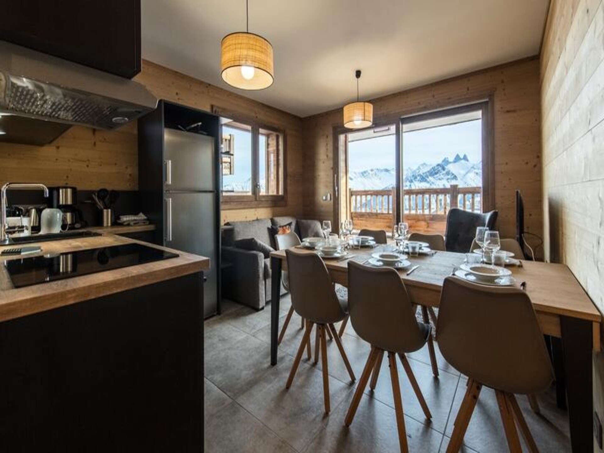 Ski-in, ski-out appartement voor 8 personen met panoramisch uitzicht in La Toussuire - foto 1