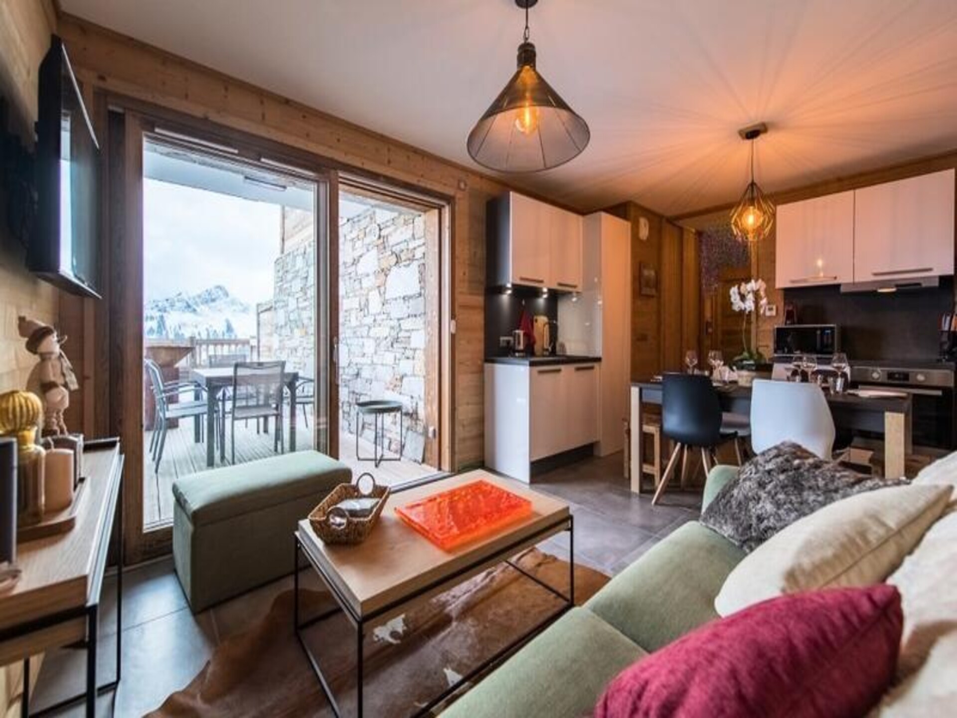 Ski-in/ski-out appartement in La Toussuire met panoramisch uitzicht op de Aiguilles d'Arves - foto 1