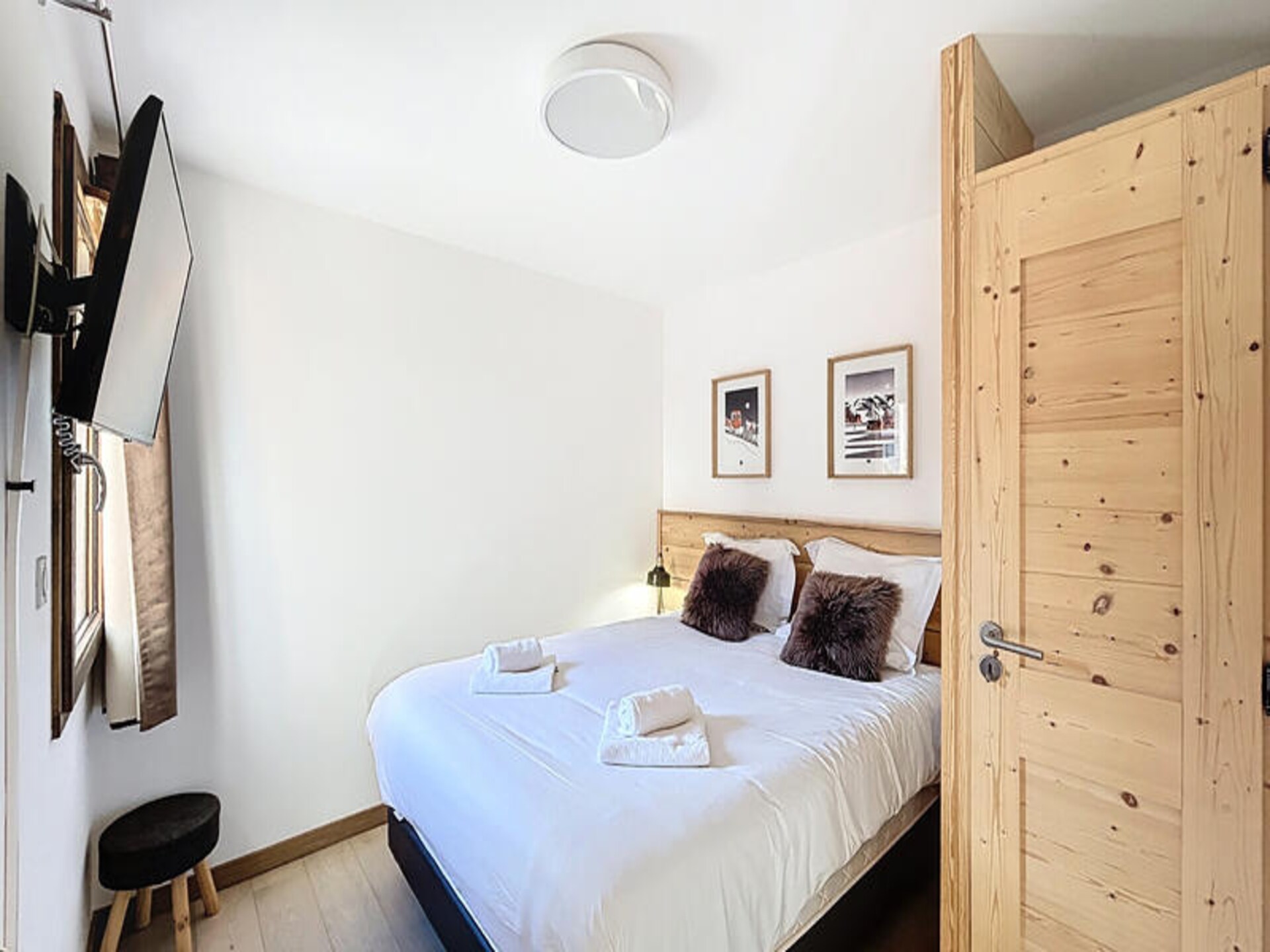 Appartement Perrières: Uitzicht op de Piste in Les Gets - foto 12