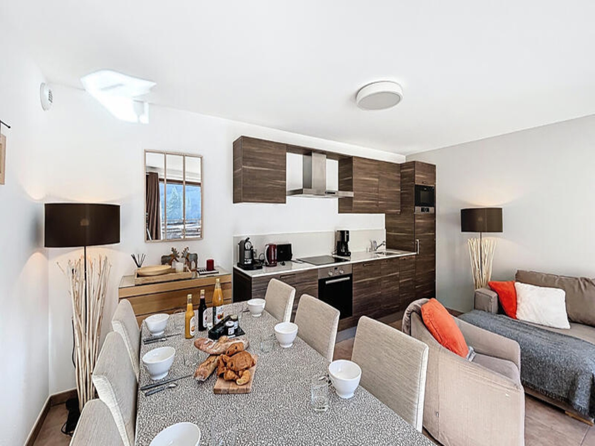 Appartement Perrières: Uitzicht op de Piste in Les Gets - foto 15