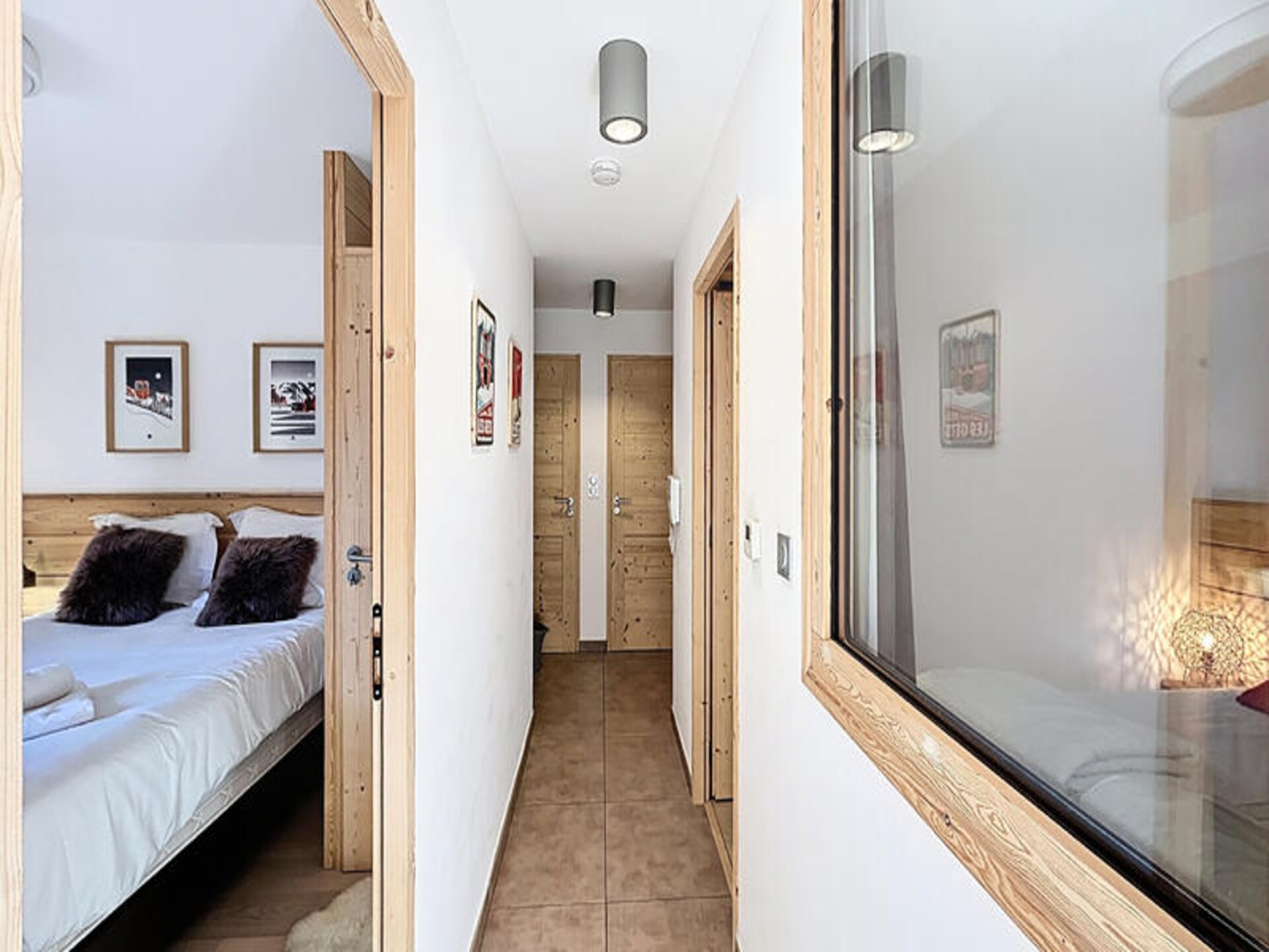 Appartement Perrières: Uitzicht op de Piste in Les Gets - foto 16
