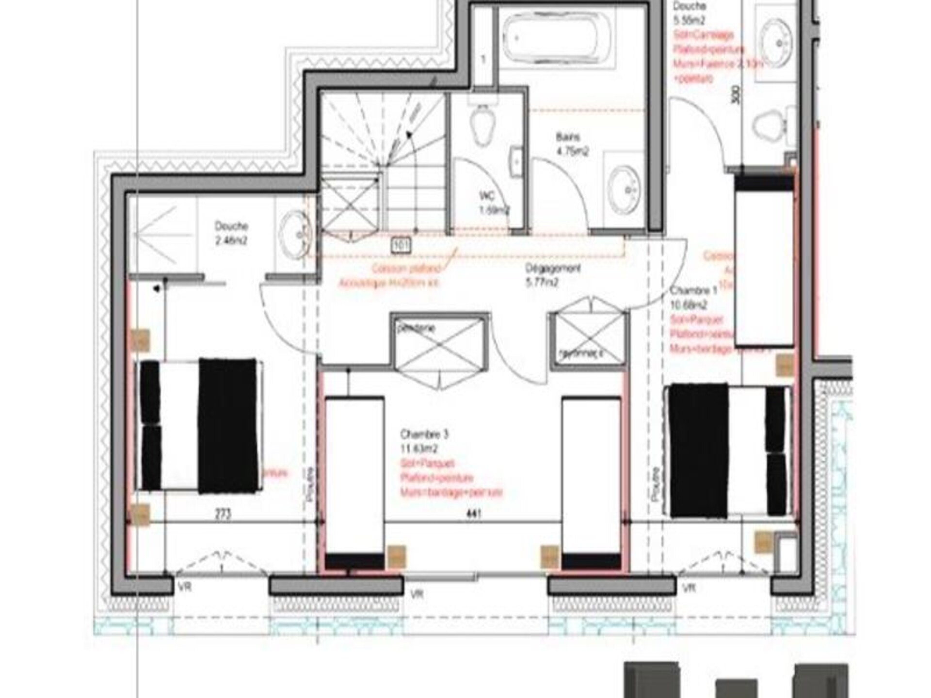 Duplex voor 10 personen met ski-in/ski-out en zuidbalkon in La Toussuire - foto 23